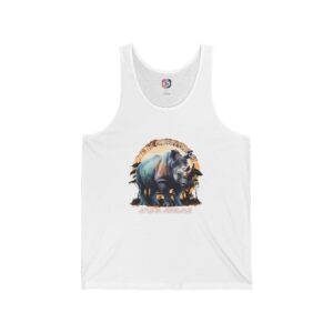 Wildlife Adventure Unisex Jersey Tank Top - Perfect for Nature Lovers, Summer Outings, Gift for Wilderness Enthusiasts, Animal Print, [...]