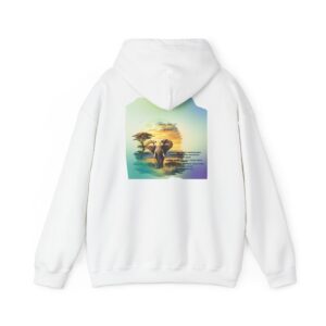 Elephant Sunset Hoodie — Inspirational Safari Quote Pullover