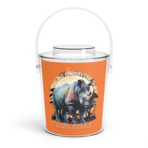 Colorful Ice Bucket with Tongs - Unique Party and Home Bar Decor, Great for Summer Celebrations, Birthdays, BBQs, Outdoor Gatherings, [...]