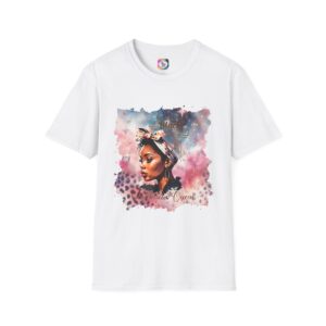 Women of Color Watercolor Portrait T-Shirt - 'Sagittarius Queen'