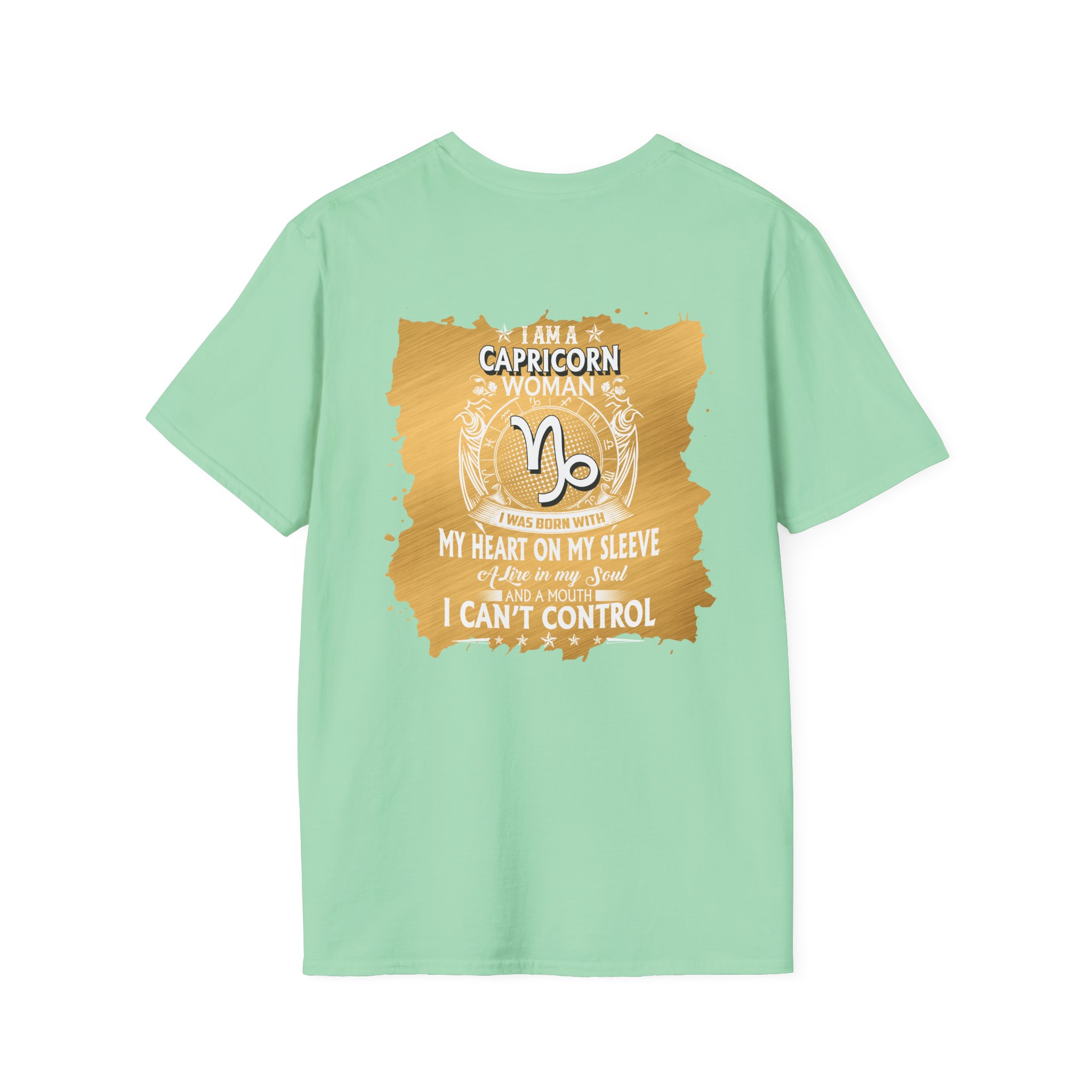 Capricorn Zodiac T-Shirt — Mystical Capricorn Woman Astrology Tee (I’m a Capricorn Woman: My Heart on My Sleeve) - Image 30