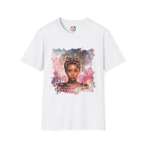 Black Capricorn Queen Art Tee — 'Crowned Queen' Inspirational Graphic T-Shirt