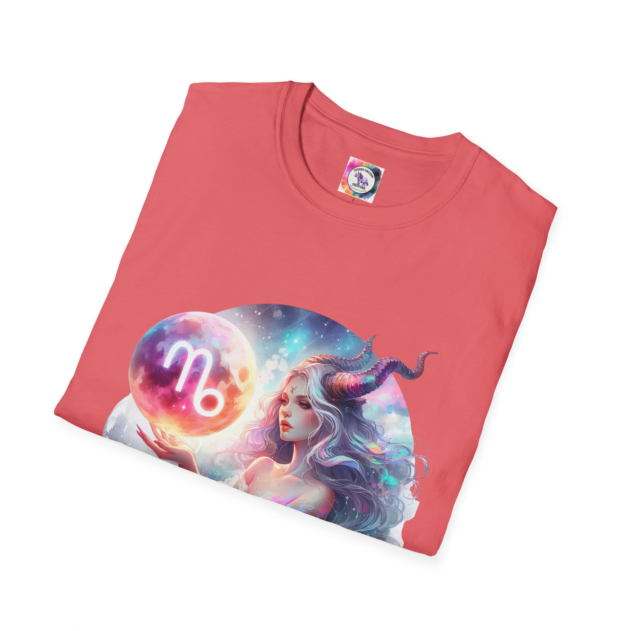 Capricorn Zodiac T-Shirt — Mystical Capricorn Woman Astrology Tee (I’m a Capricorn Woman: My Heart on My Sleeve) - Image 8