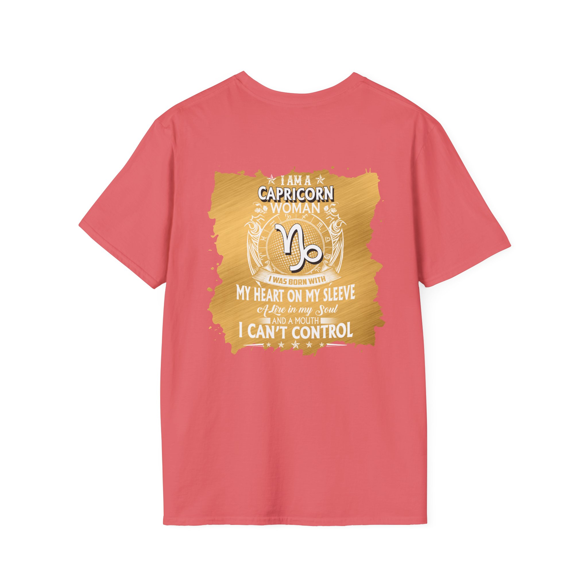 Capricorn Zodiac T-Shirt — Mystical Capricorn Woman Astrology Tee (I’m a Capricorn Woman: My Heart on My Sleeve) - Image 6