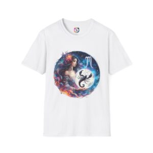 Scorpio Zodiac T-Shirt — Artistic Scorpio Woman Graphic Tee ("I Am A Scorpio Woman… I Can’t Control")