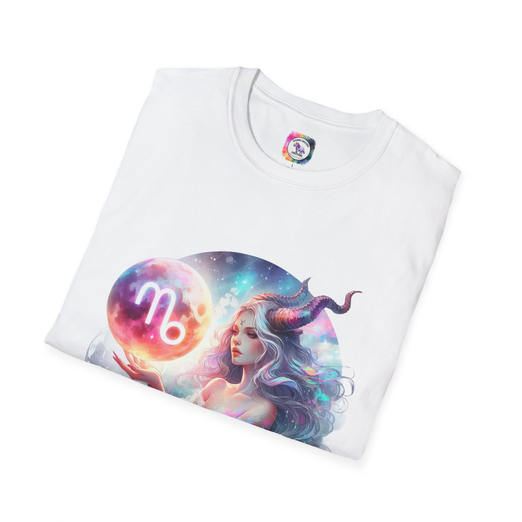 Capricorn Zodiac T-Shirt — Mystical Capricorn Woman Astrology Tee (I’m a Capricorn Woman: My Heart on My Sleeve) - Image 4