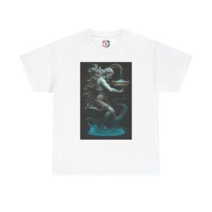 Aquarius Zodiac Tee — Water Bearer Astrology Shirt (Aquarius Design)