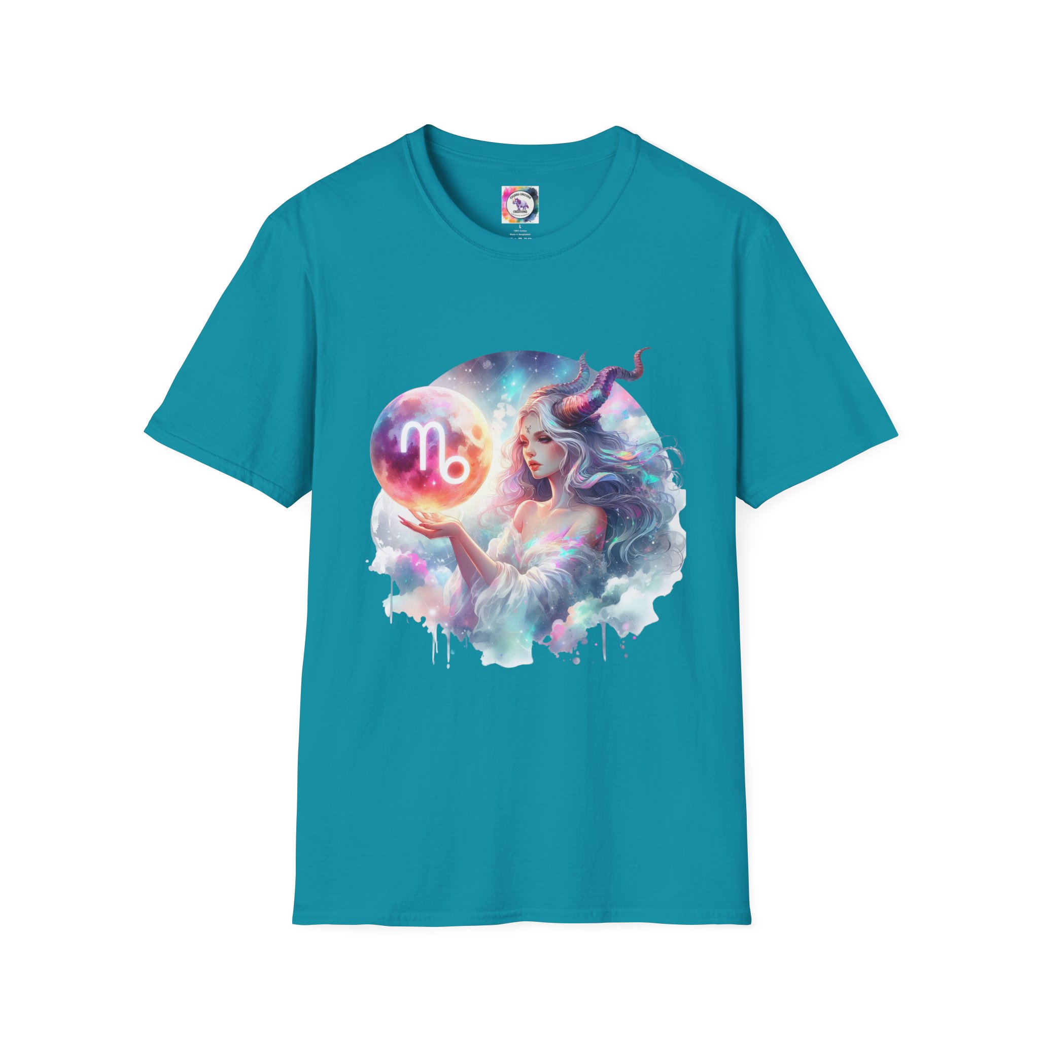 Capricorn Zodiac T-Shirt — Mystical Capricorn Woman Astrology Tee (I’m a Capricorn Woman: My Heart on My Sleeve) - Image 33