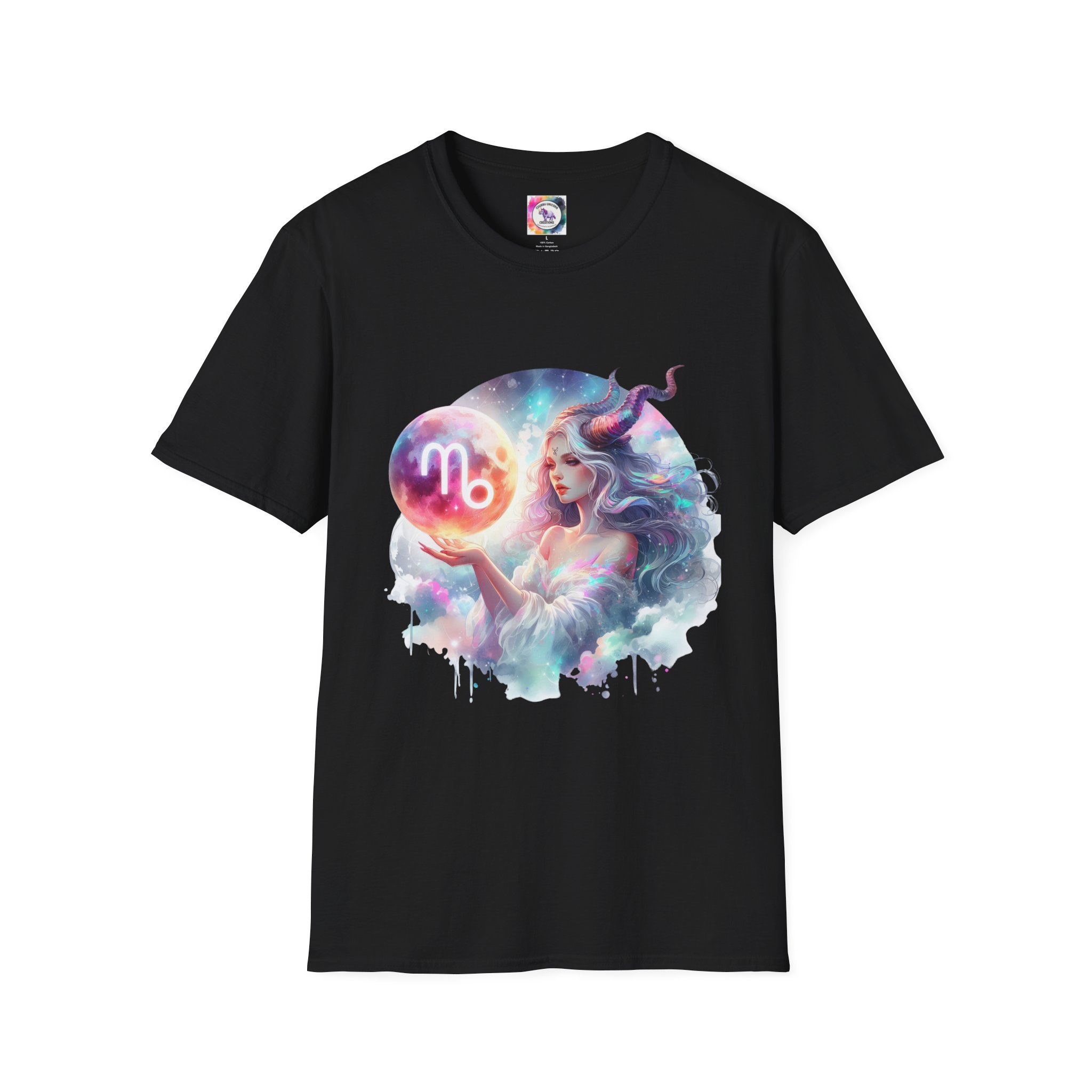 Capricorn Zodiac T-Shirt — Mystical Capricorn Woman Astrology Tee (I’m a Capricorn Woman: My Heart on My Sleeve) - Image 9