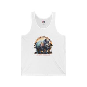 Wildlife Adventure Unisex Jersey Tank Top - Perfect for Nature Lovers, Summer Outings, Gift for Wilderness Enthusiasts, Animal Print, [...]