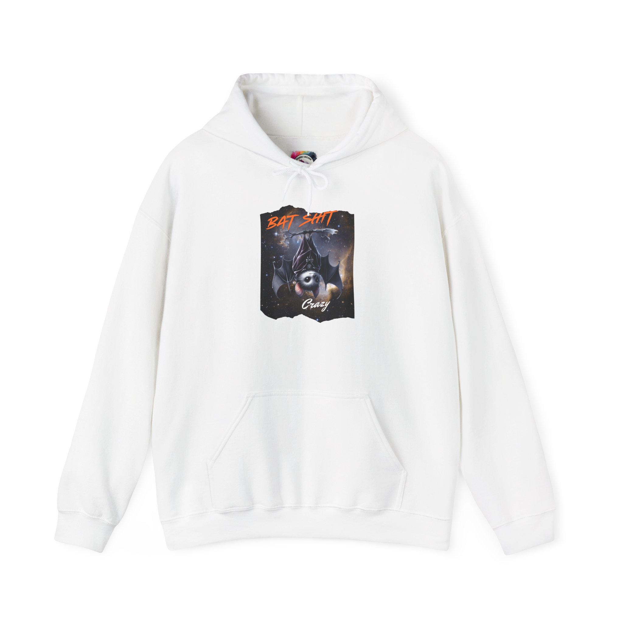 Cosmic Bat Unisex Hoodie - Cozy, Warm Pullover, Perfect for Fall, Halloween, Gifts for Bat Lovers, Casual Wear - Image 2