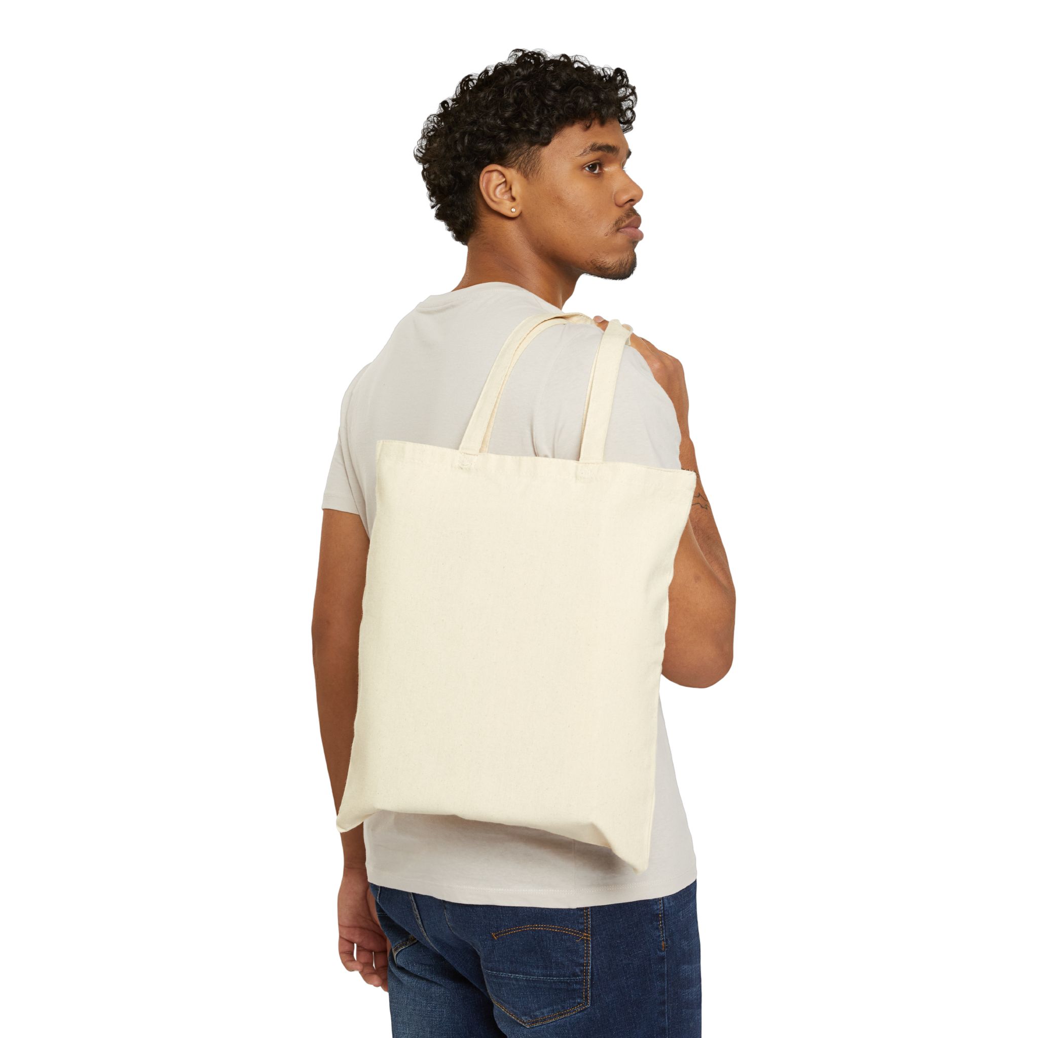 Wildlife Adventure Cotton Canvas Tote Bag, Eco-Friendly Shopping Bag, Animal Lover Gift, Nature Tote, Beach Bag, Reusable Grocery Bag - Image 5
