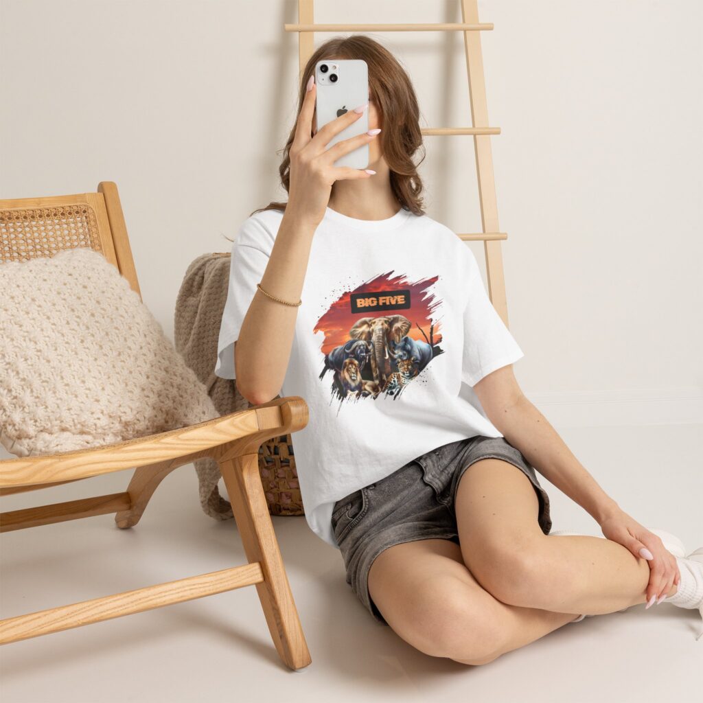 Wildlife Adventure Tee - Big Five Design, Animal Lover Gift, Eco-Friendly Shirt, Safari Outfit, Nature Enthusiast Apparel