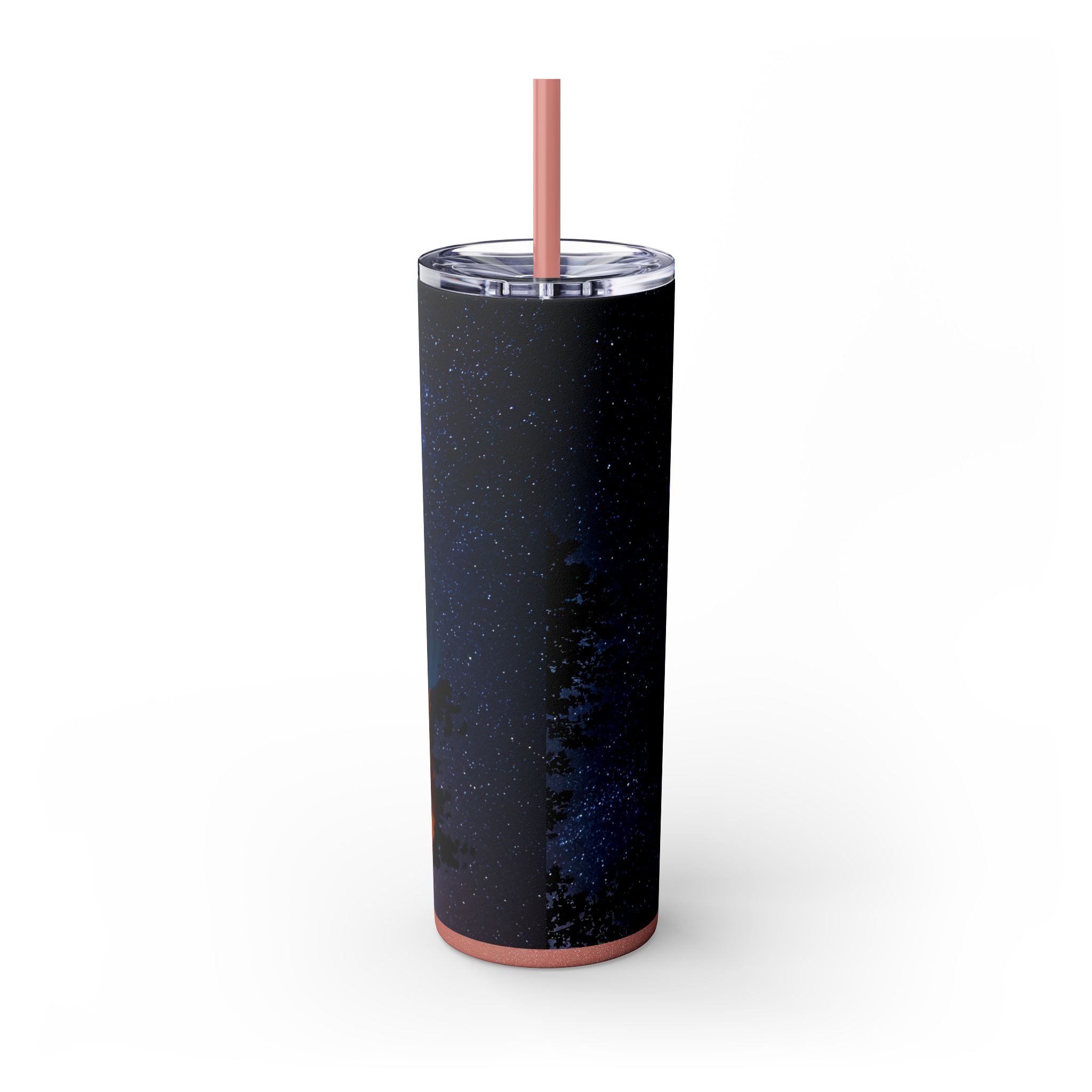 20oz Skinny Tumbler with Straw - Inspirational Travel Scene, Eco-Friendly Drinkware, Adventure Mug, Outdoor Gift, Unique Party Favor - Image 18
