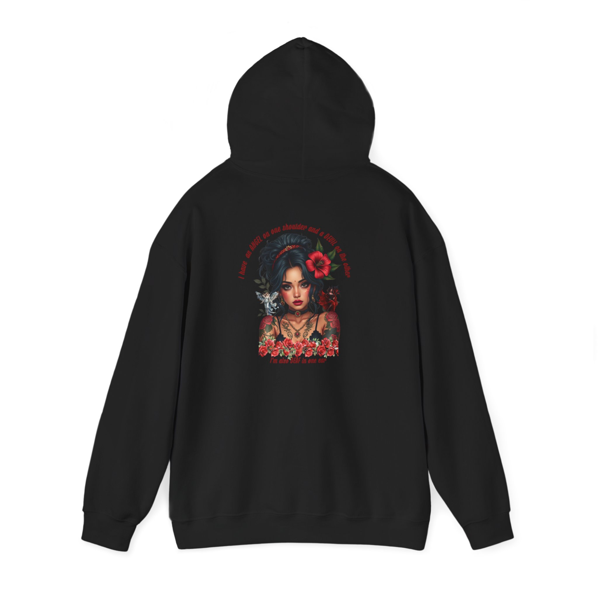 Bohemian Tattoo-Inspired Hoodie, Cozy Sweatshirt for Art Lovers, Casual Fall Outfit, Perfect Gift for Her, Unique Streetwear - Image 13