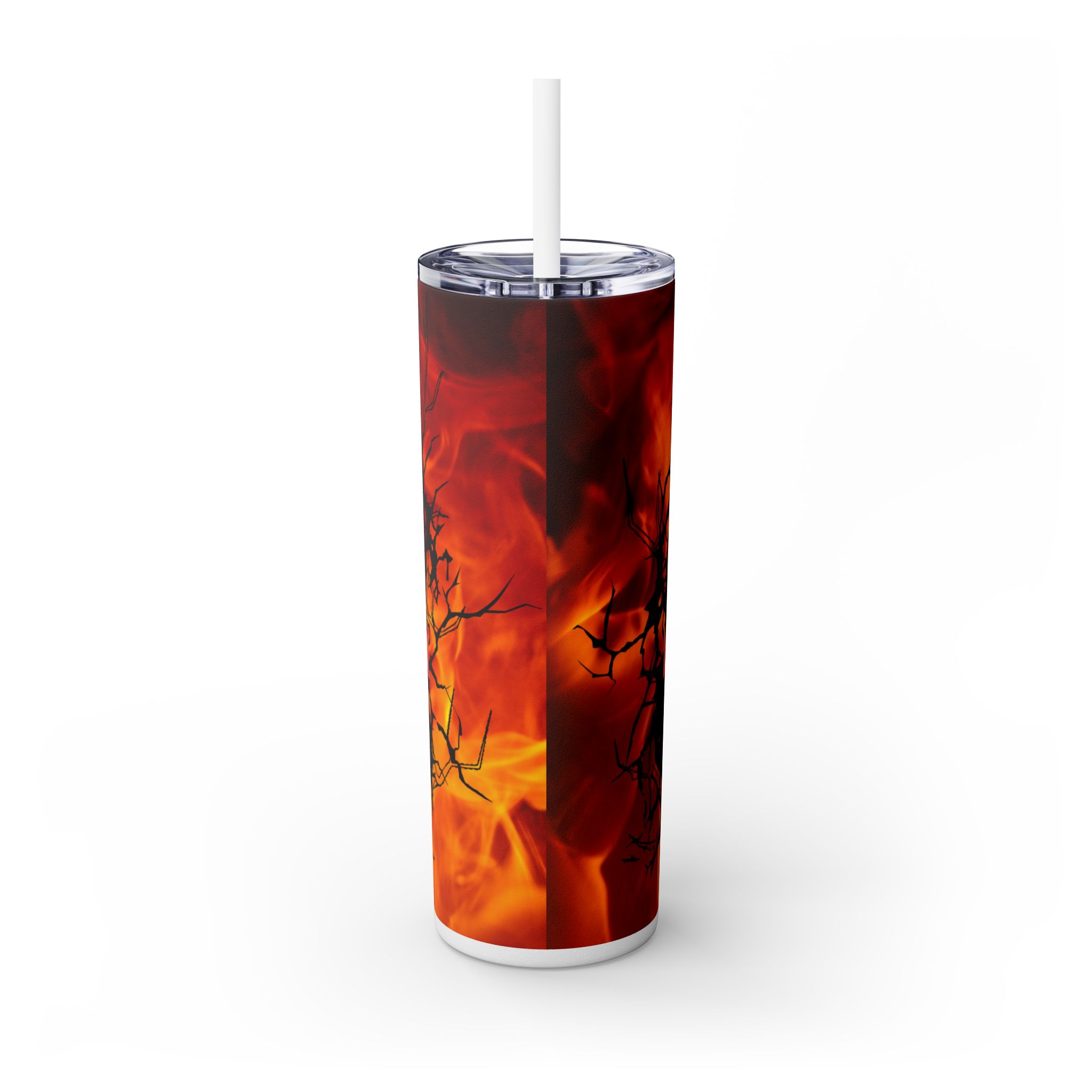 Fiery Phoenix Skinny Tumbler | Inspirational Drinkware, 20oz Travel Mug, Motivational Gift, Coffee Cup, Unique Water Bottle - Image 7