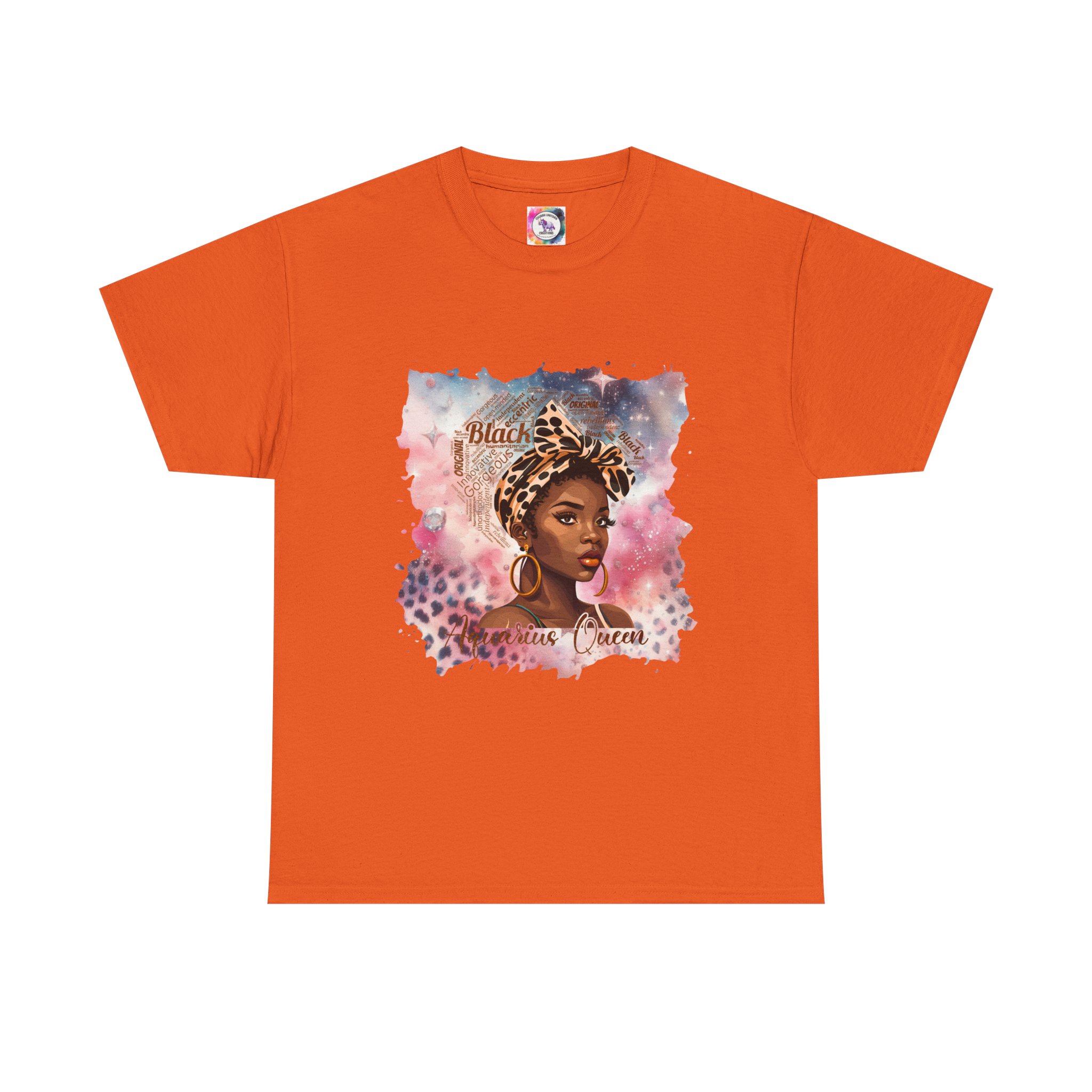 Black Aquarius Queen Tee — Watercolor Portrait T‑Shirt Celebrating Black Beauty - Image 26