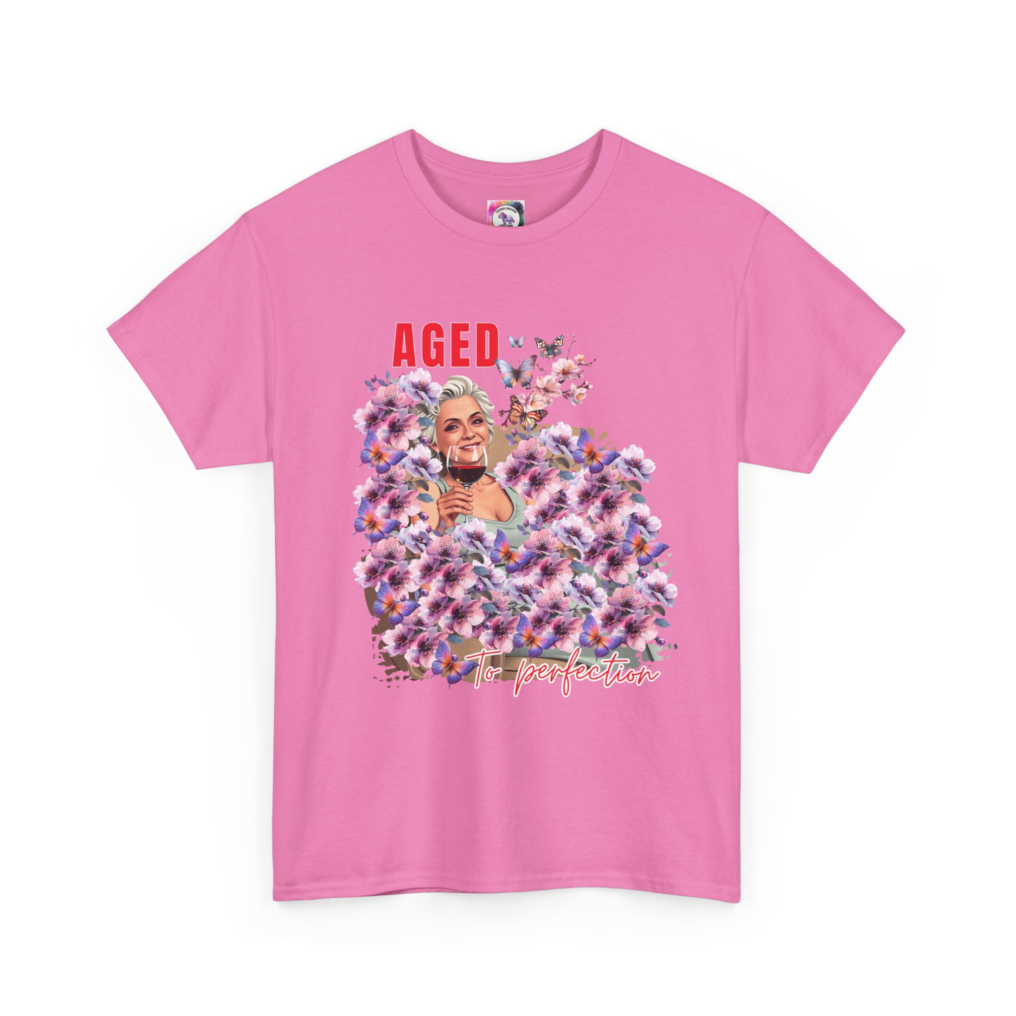 Aged to Perfection Unisex Heavy Cotton Tee, Birthday Gift, Casual Wear, Celebration Shirt, Floral Graphic Tee - Image 53