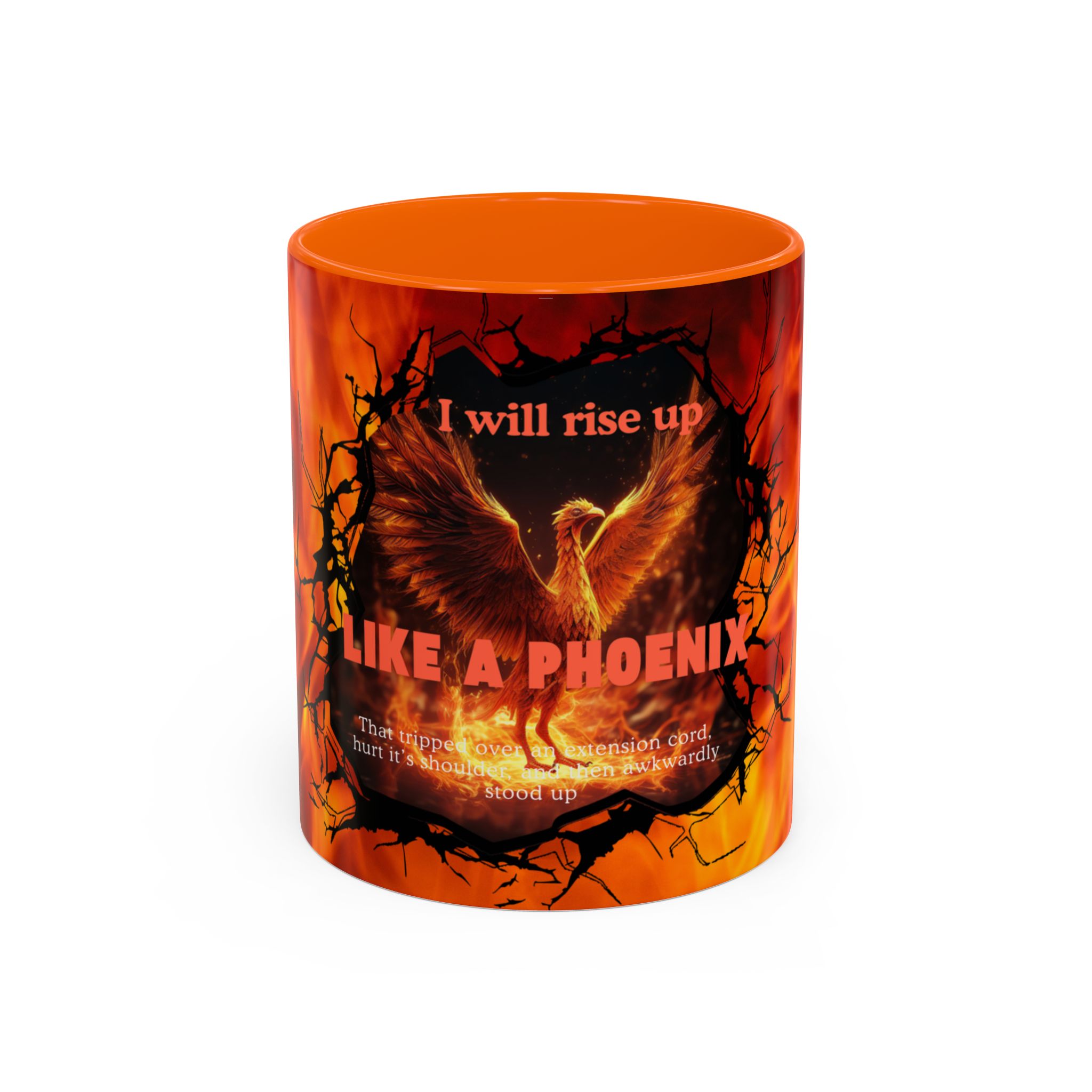 Phoenix Rising Coffee Mug - Motivational Gift for Home, Office, Inspirational Decor, Fire Element, Empowerment Quotes - Image 42