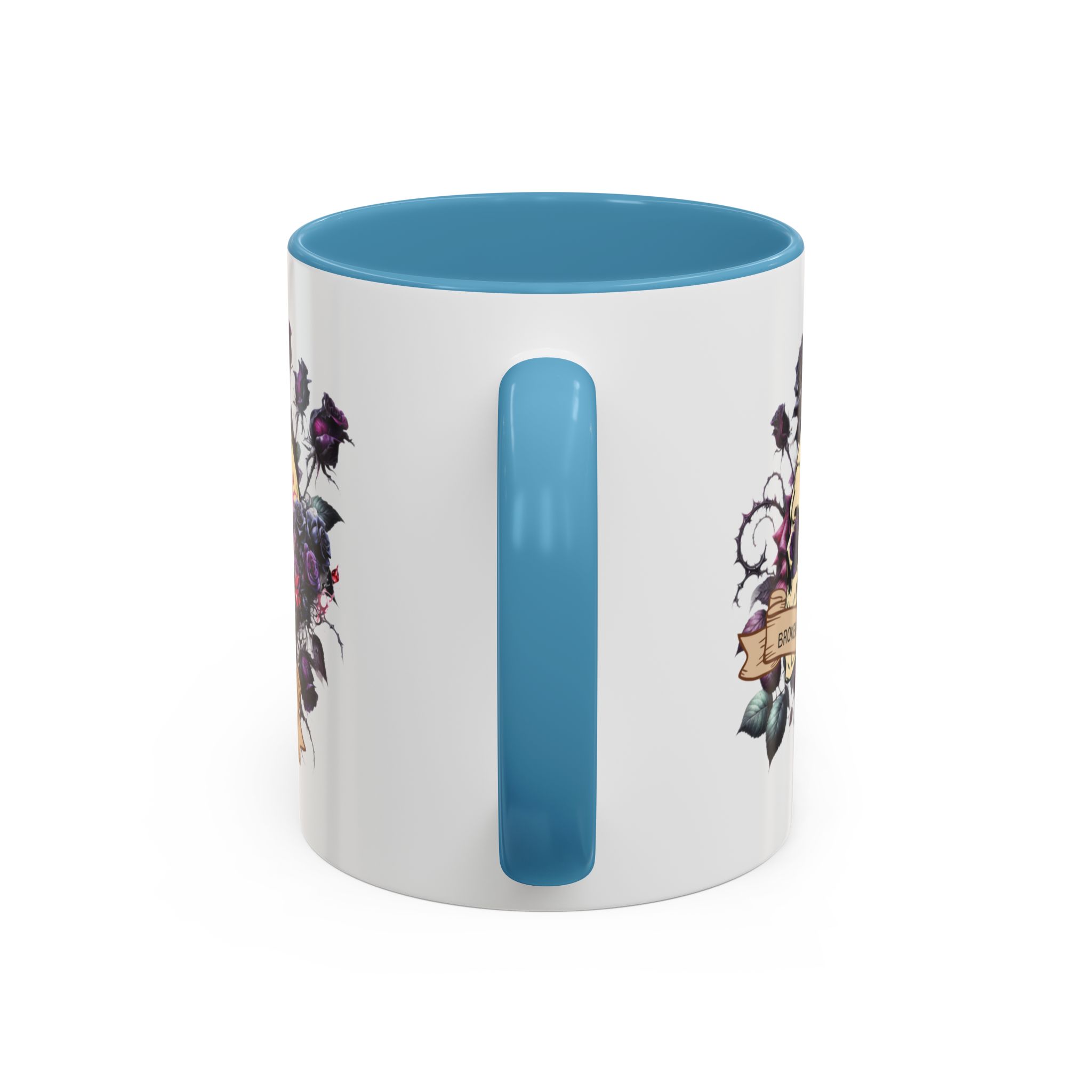 Broken But Beautiful Floral Coffee Mug - Gothic Gift for Tea Lovers, Unique Home Decor, Floral Skull Design, Ceramic Tea Cup, Gothic Mug - Image 36