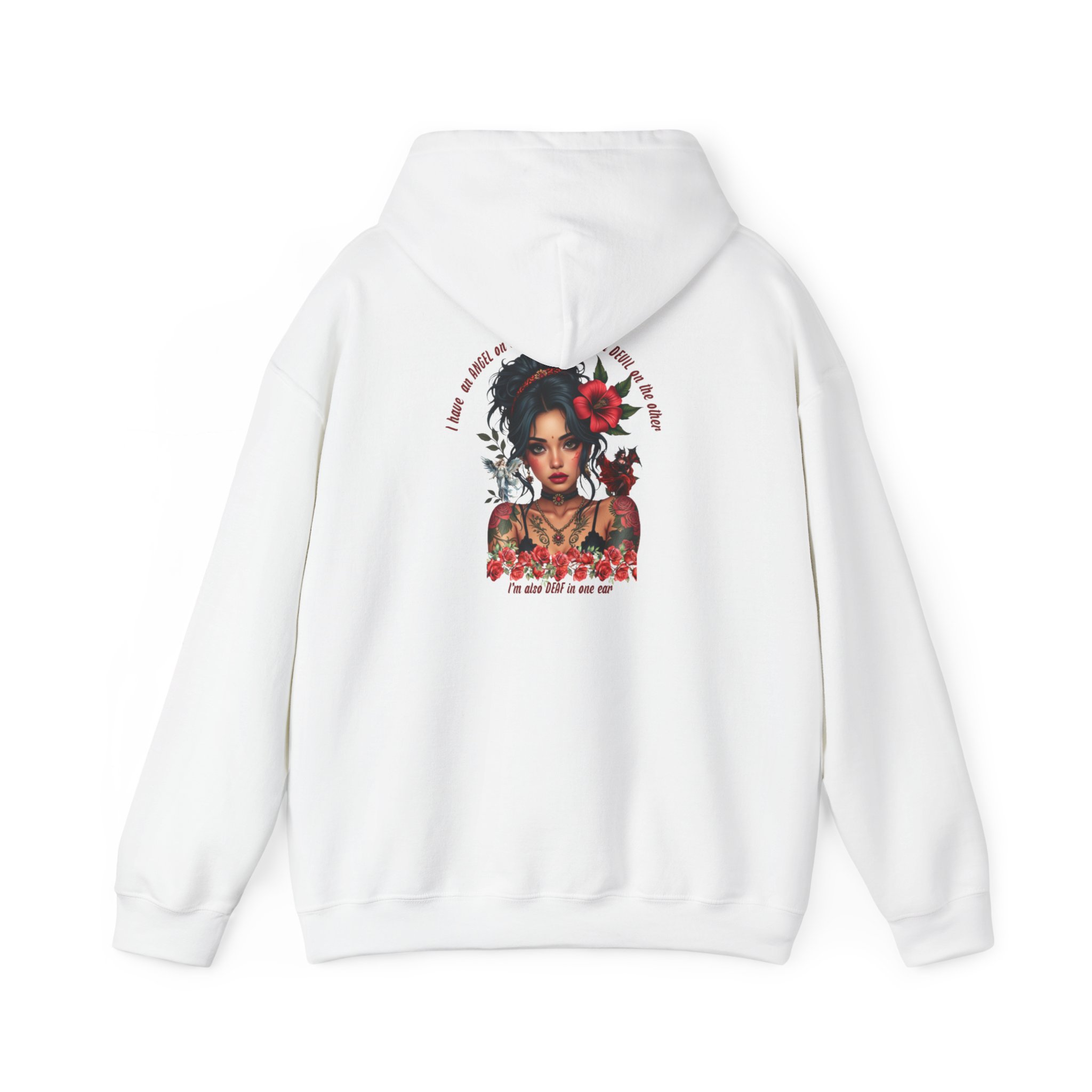 Bohemian Tattoo-Inspired Hoodie, Cozy Sweatshirt for Art Lovers, Casual Fall Outfit, Perfect Gift for Her, Unique Streetwear - Image 6