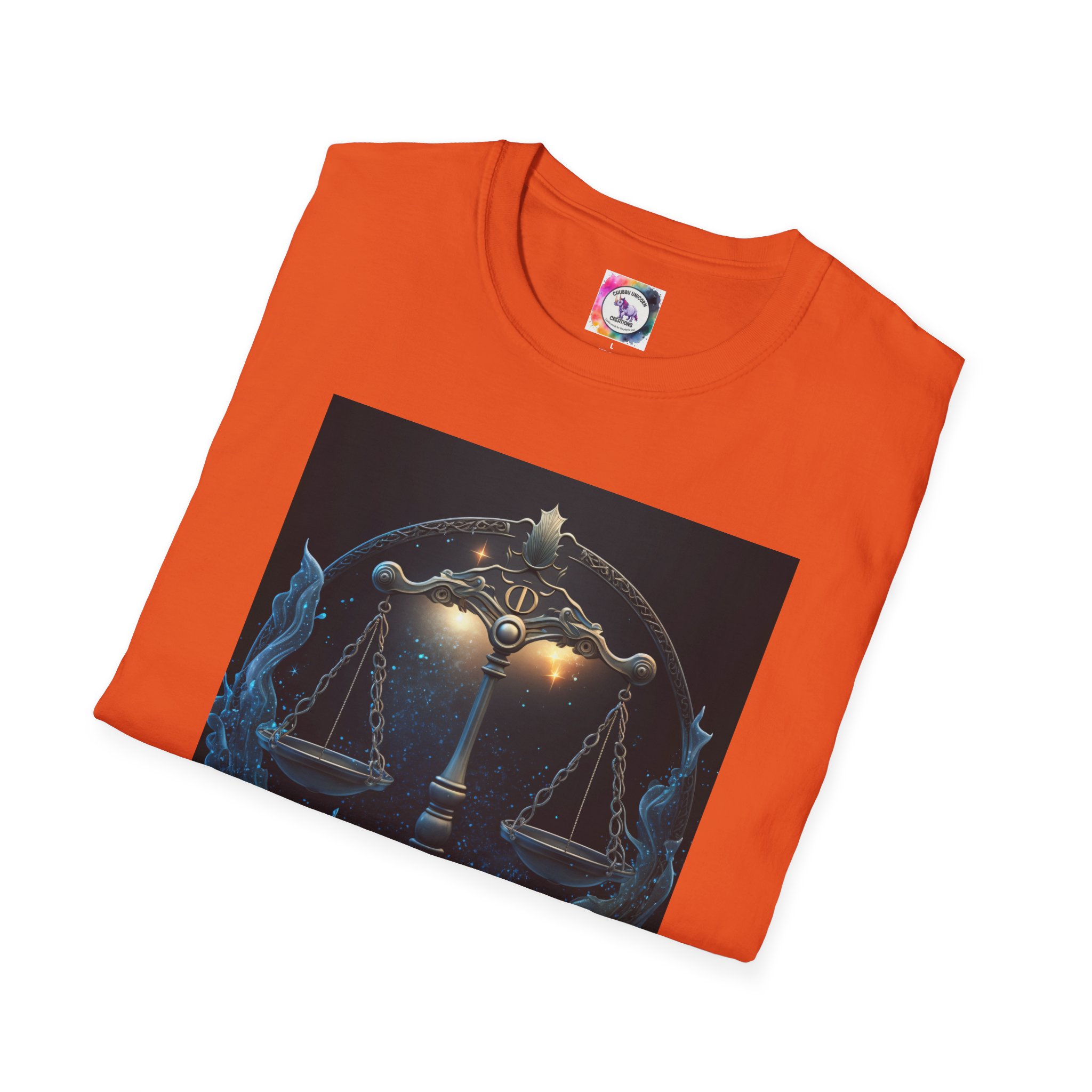Libra Zodiac T-Shirt — Scales Astrology Tee with "I Was Perfectly Libra" Back Design - Image 39