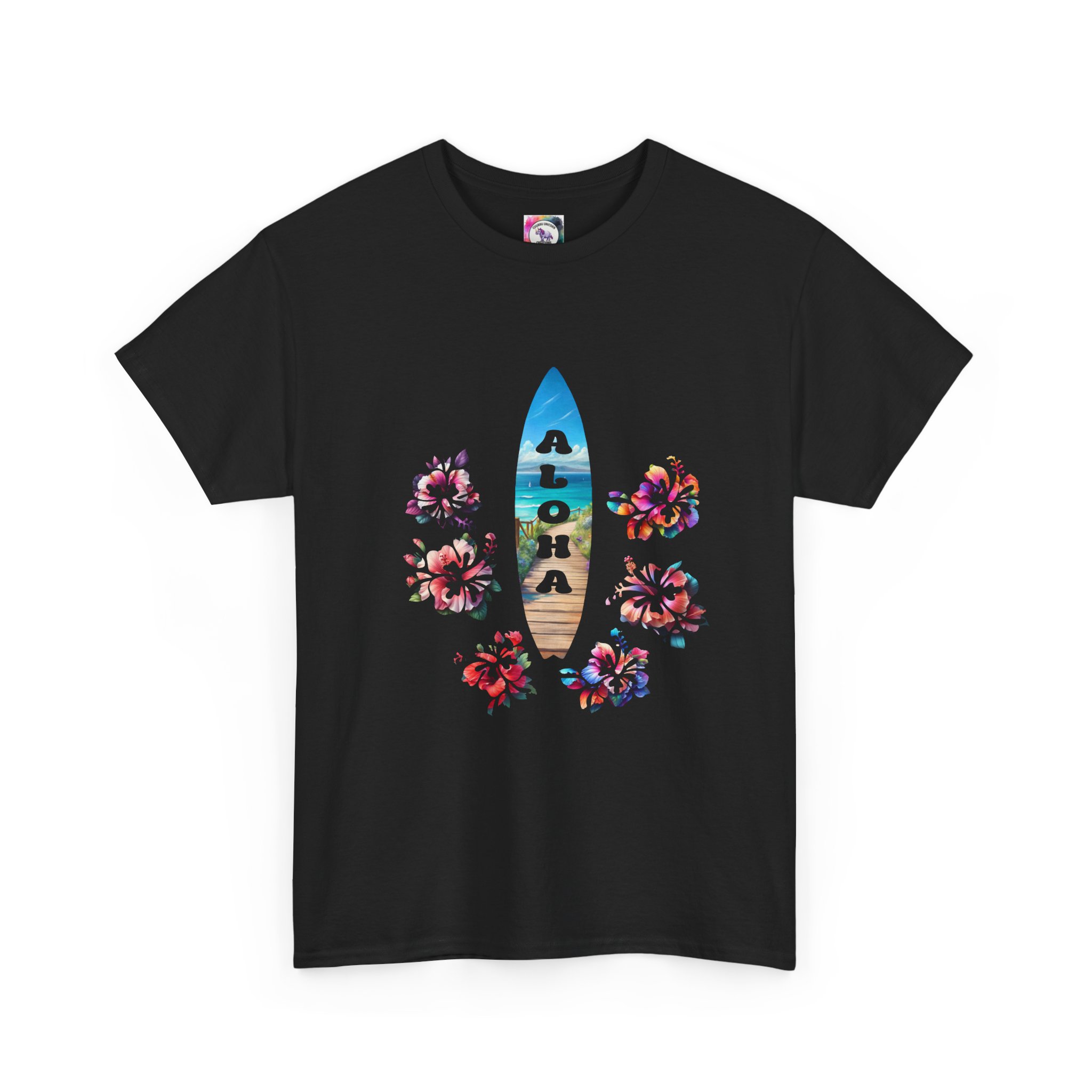 Aloha Surfboard Tee — Hawaiian Floral Beach T-Shirt - Image 15
