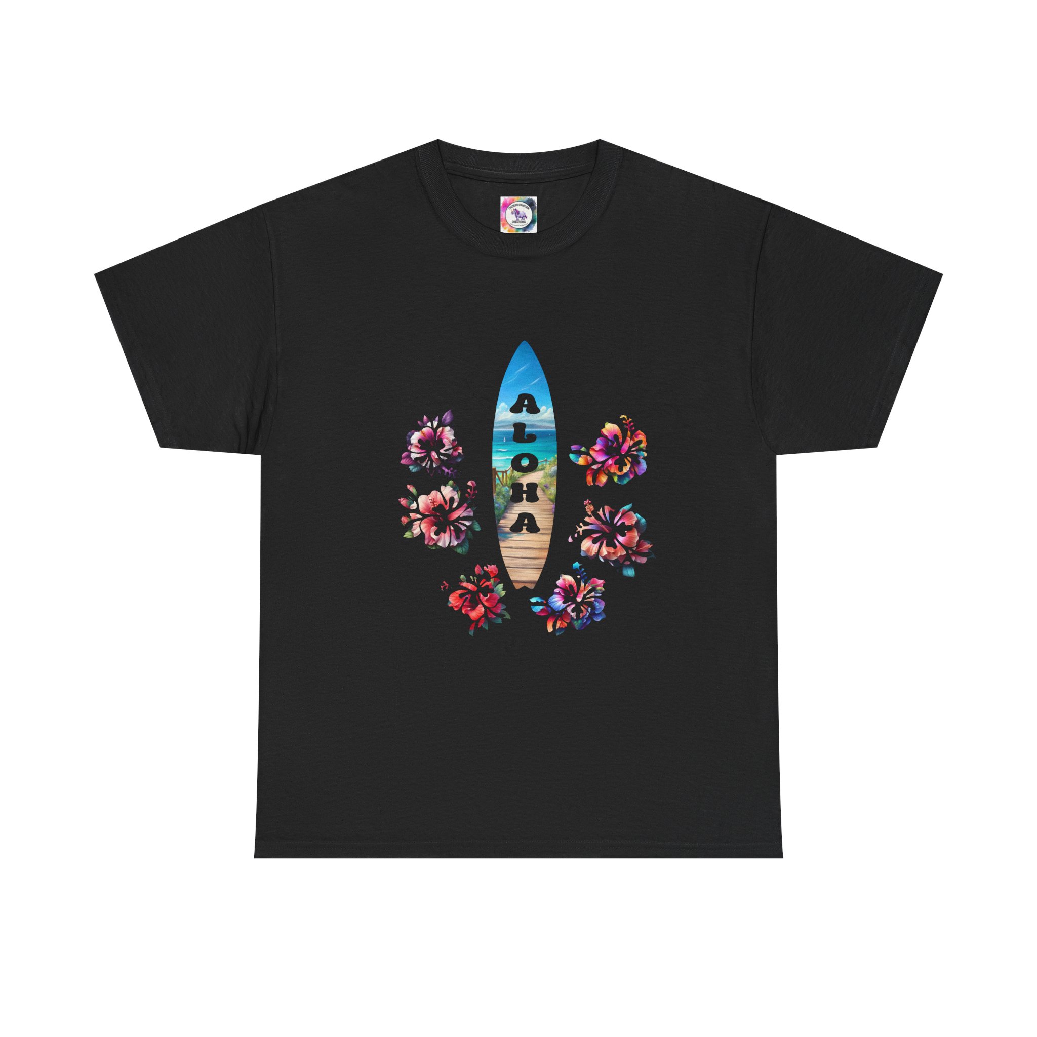Aloha Surfboard Tee — Hawaiian Floral Beach T-Shirt - Image 13