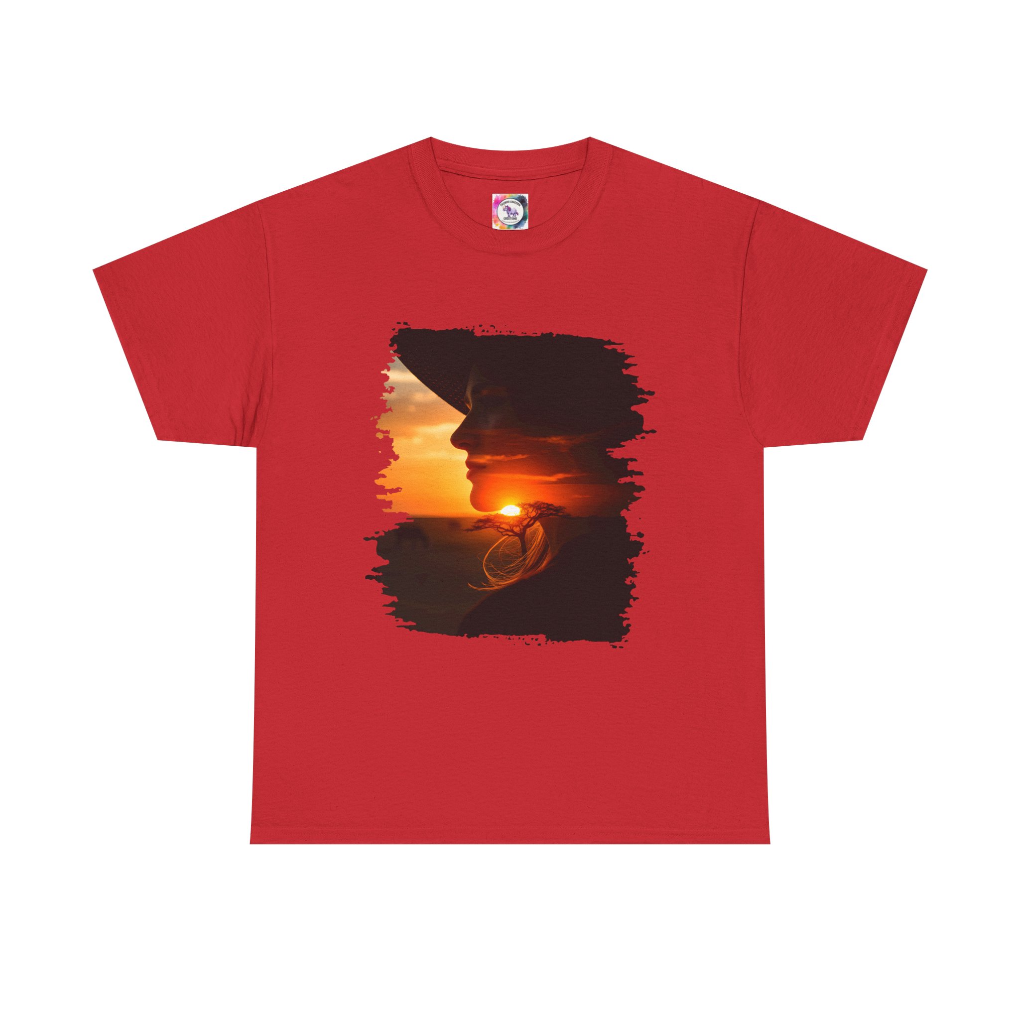 Sunset Savannah Silhouette T-Shirt - Image 45