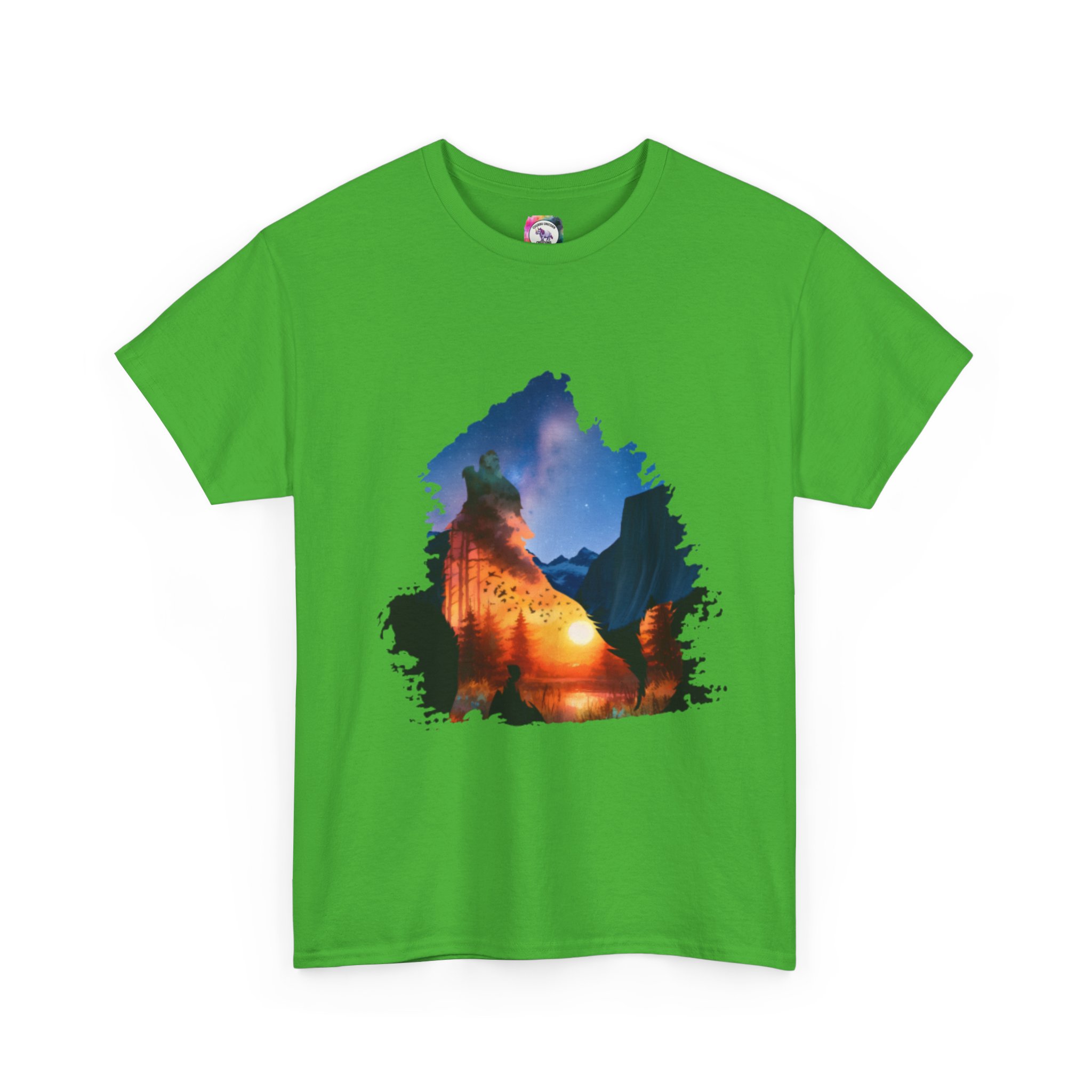 Nature-Inspired Unisex Heavy Cotton Tee, Outdoor Adventure Shirt, Gift for Nature Lovers, Travel T-Shirt, Casual Wear, Hiking Apparel - Image 9