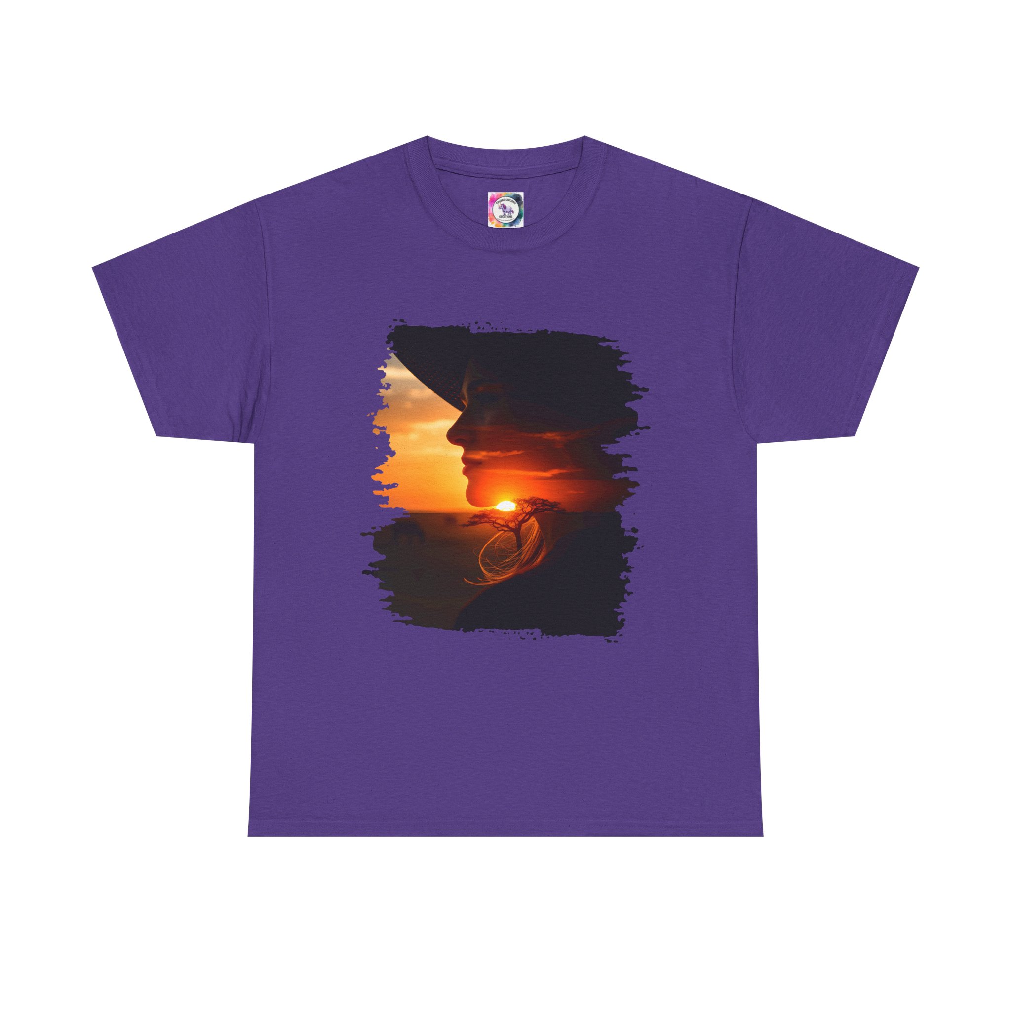 Sunset Savannah Silhouette T-Shirt - Image 37