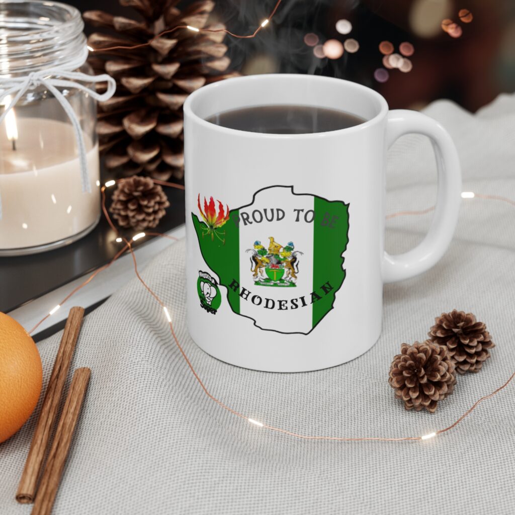 Proud to Be Rhodesian Ceramic Coffee Cups | 11oz & 15oz Mugs | Unique Gift for Coffee Lovers, Rhod