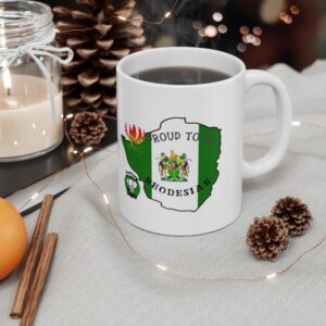 Proud to Be Rhodesian Ceramic Coffee Cups | 11oz & 15oz Mugs | Unique Gift for Coffee Lovers, Rhod