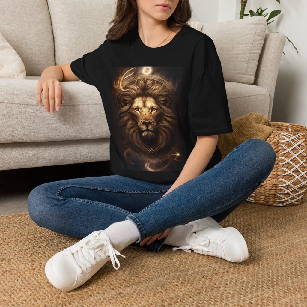 Leo Zodiac T-Shirt — Majestic Lion Astrology Tee (Leo Traits Design)