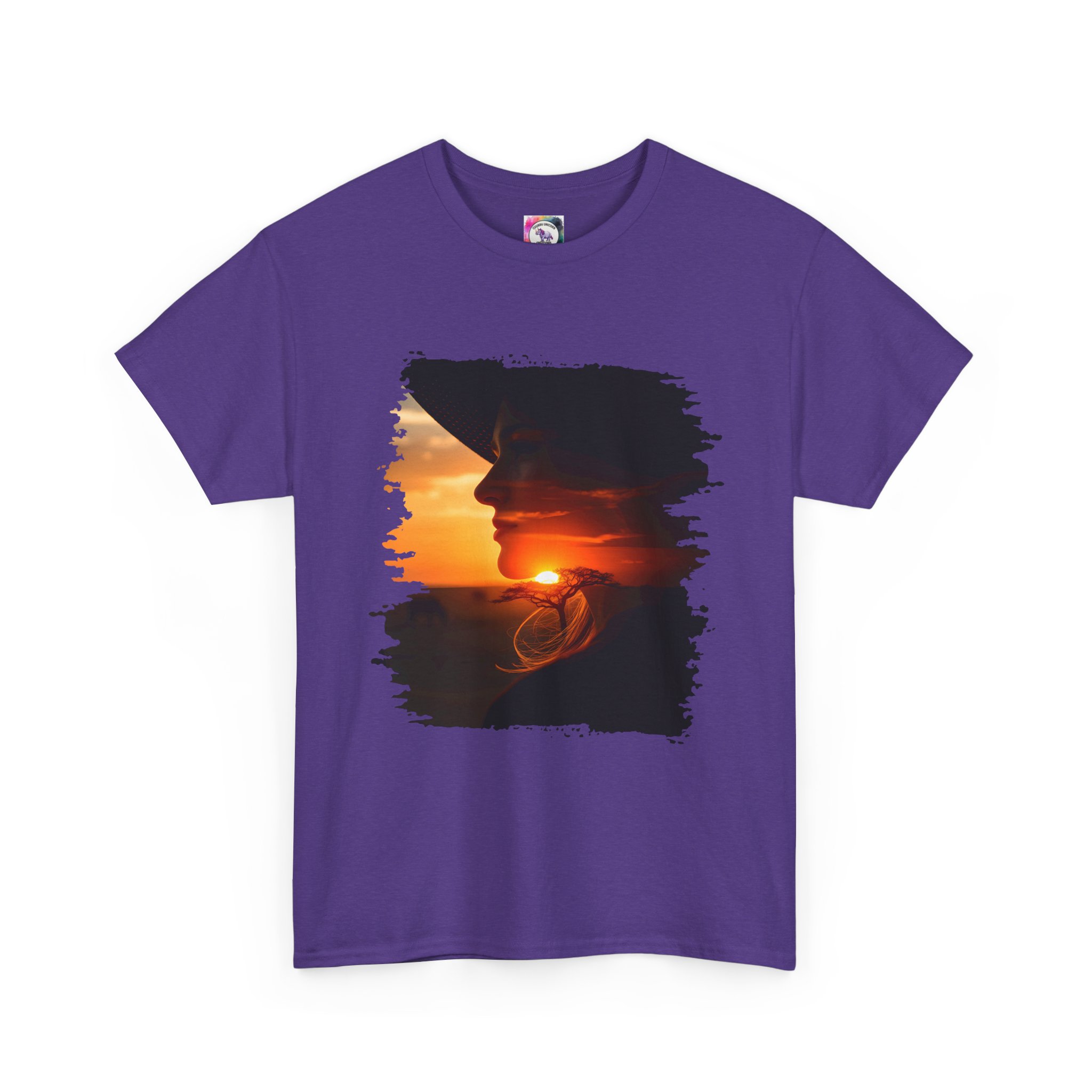 Sunset Savannah Silhouette T-Shirt - Image 39