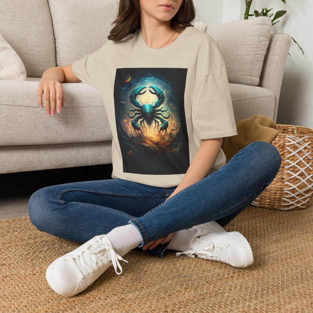 Cancer Zodiac T‑Shirt – Bold Crab Astrology Graphic Tee (I Never Said I Was Perfect)