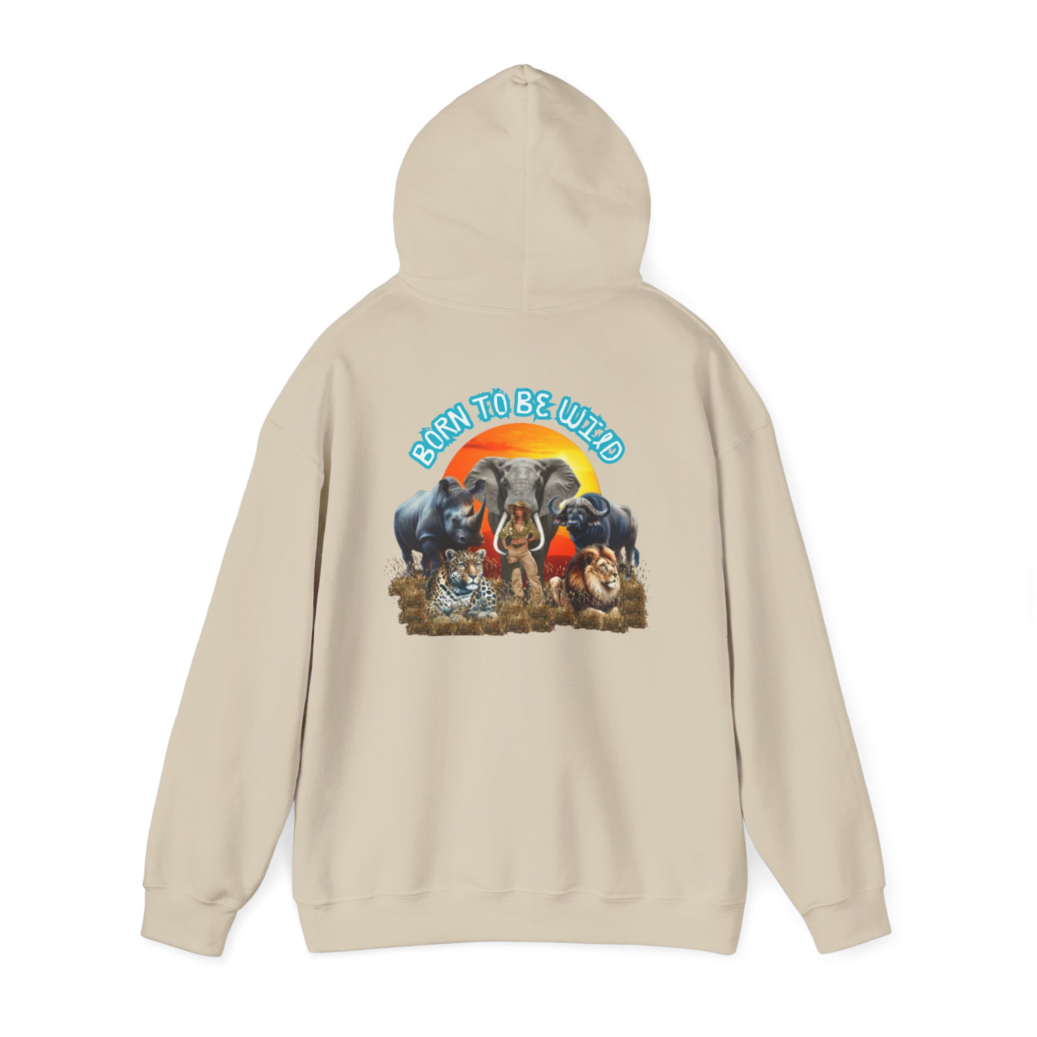 Elephant Lover's Heavy Blend Hoodie, Unisex Sweatshirt, Gift for Animal Lovers, Cozy Apparel, Nature Lover's Fashion, Birthday Gift - Image 4