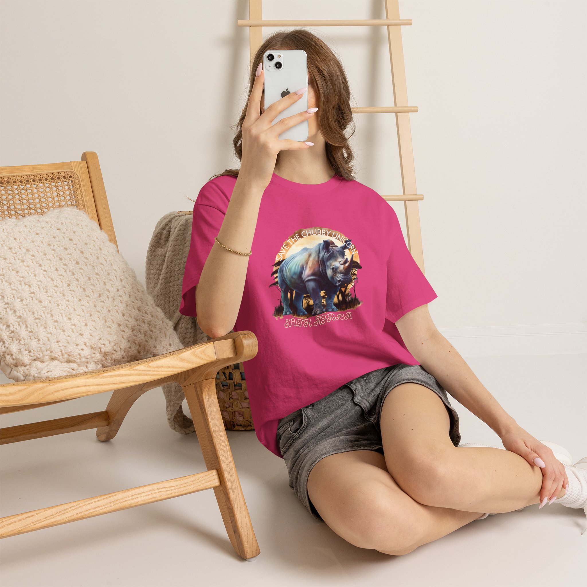 Vintage Rhino Graphic Tee | Comfortable Unisex Heavy Cotton Shirt | Animal Lover Gift | Eco-Friendly Fashion | Nature-Inspired Apparel - Image 55
