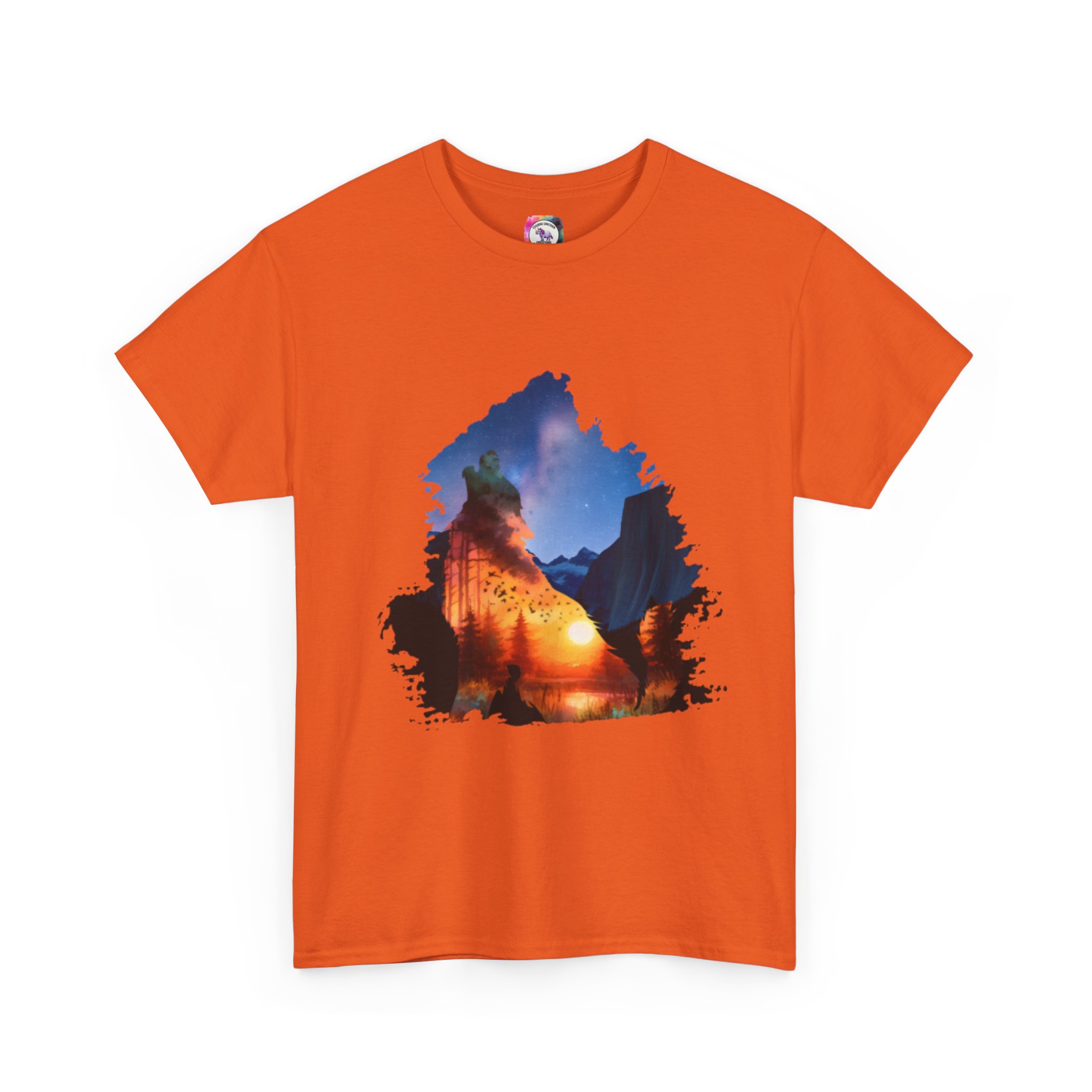Nature-Inspired Unisex Heavy Cotton Tee, Outdoor Adventure Shirt, Gift for Nature Lovers, Travel T-Shirt, Casual Wear, Hiking Apparel - Image 8