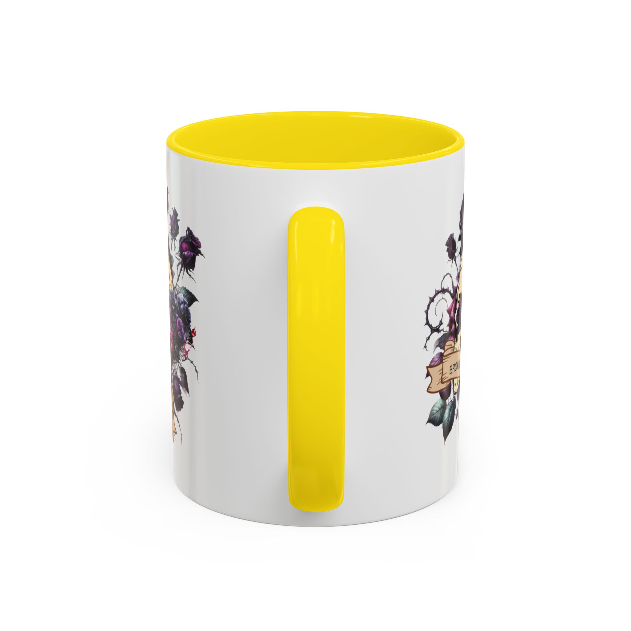Broken But Beautiful Floral Coffee Mug - Gothic Gift for Tea Lovers, Unique Home Decor, Floral Skull Design, Ceramic Tea Cup, Gothic Mug - Image 48