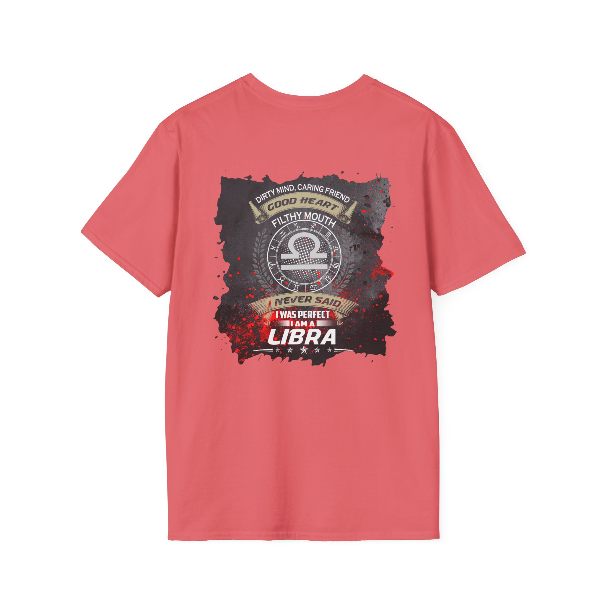 Libra Zodiac T-Shirt — Scales Astrology Tee with "I Was Perfectly Libra" Back Design - Image 12
