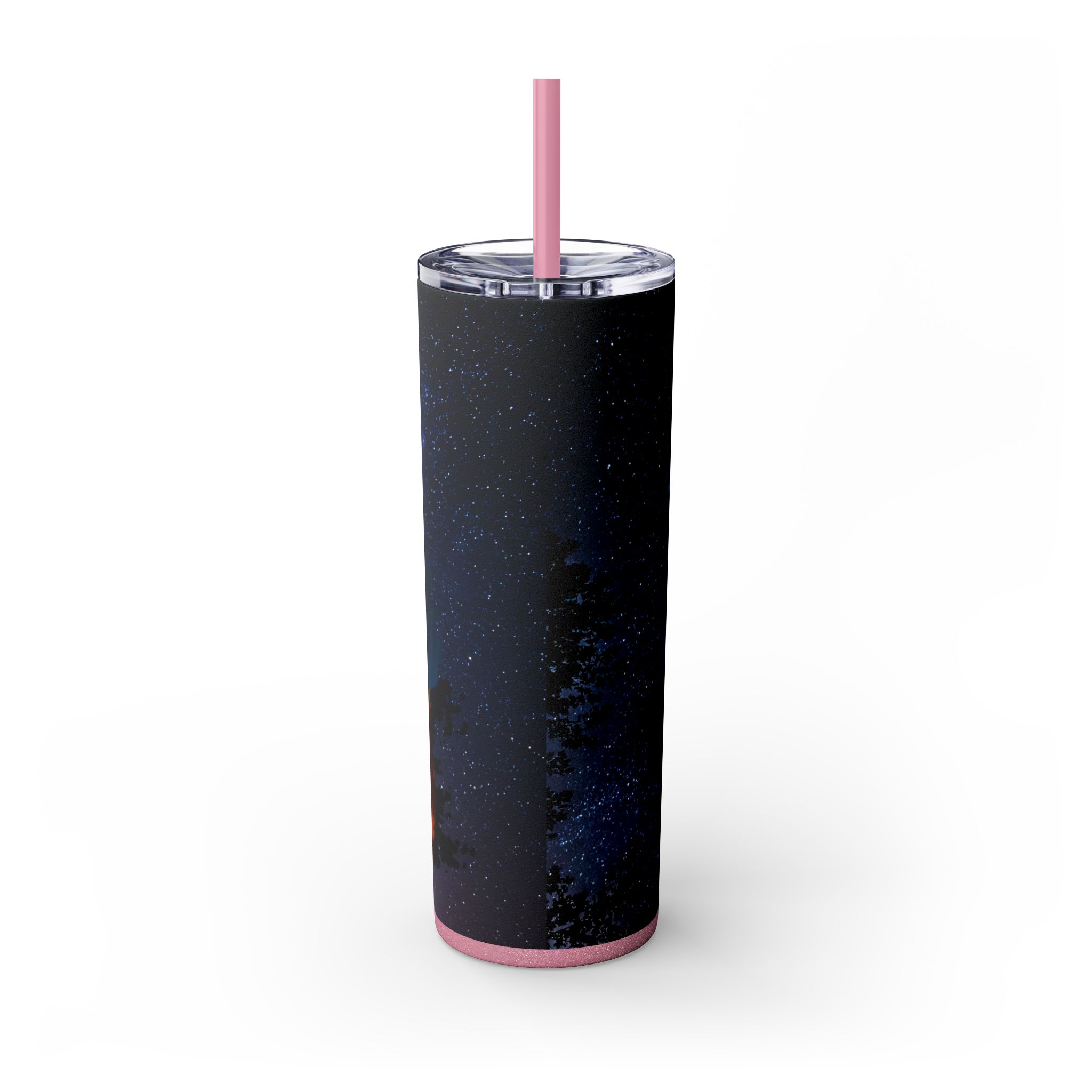 20oz Skinny Tumbler with Straw - Inspirational Travel Scene, Eco-Friendly Drinkware, Adventure Mug, Outdoor Gift, Unique Party Favor - Image 78