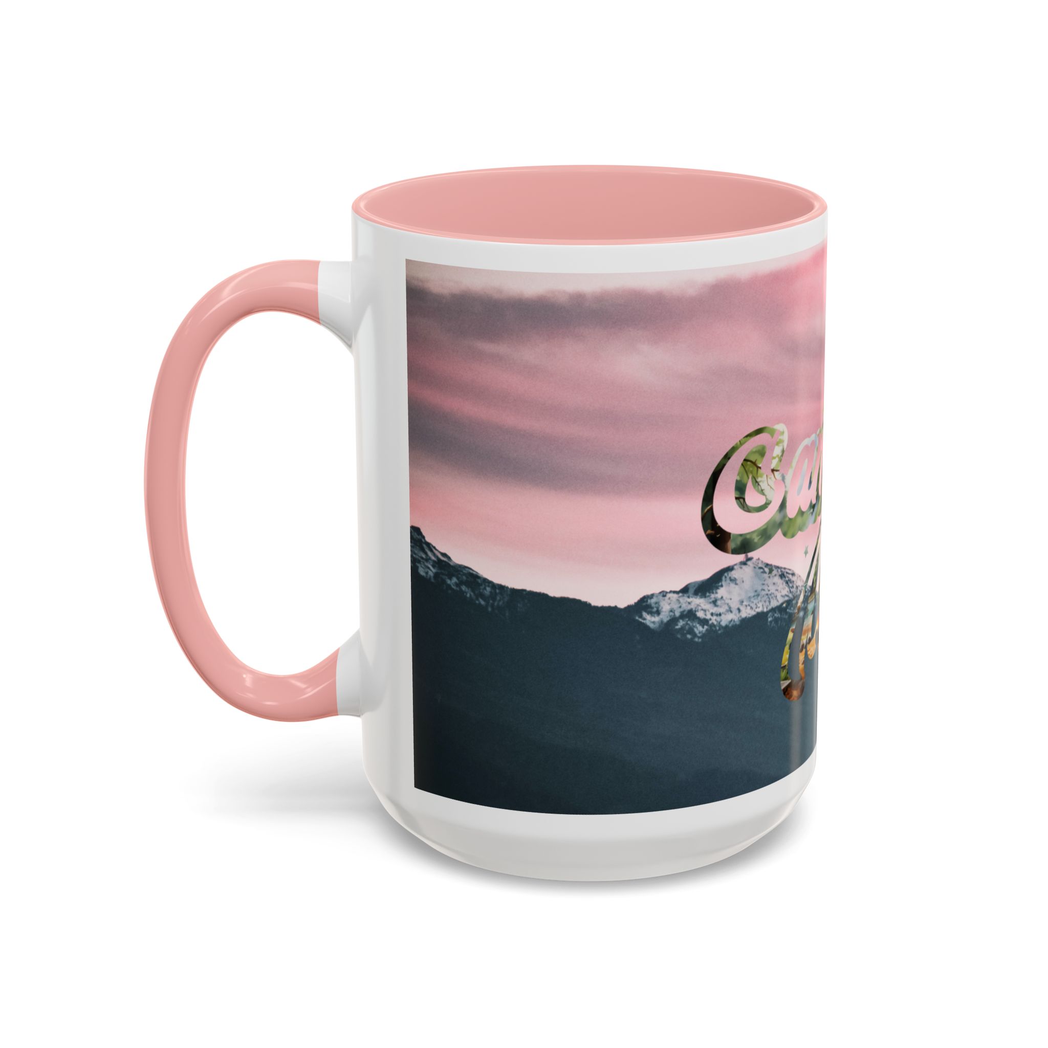Camping Mode Coffee Mug — Pink Mountain Scenic Accent Mug (11/15oz) - Image 33