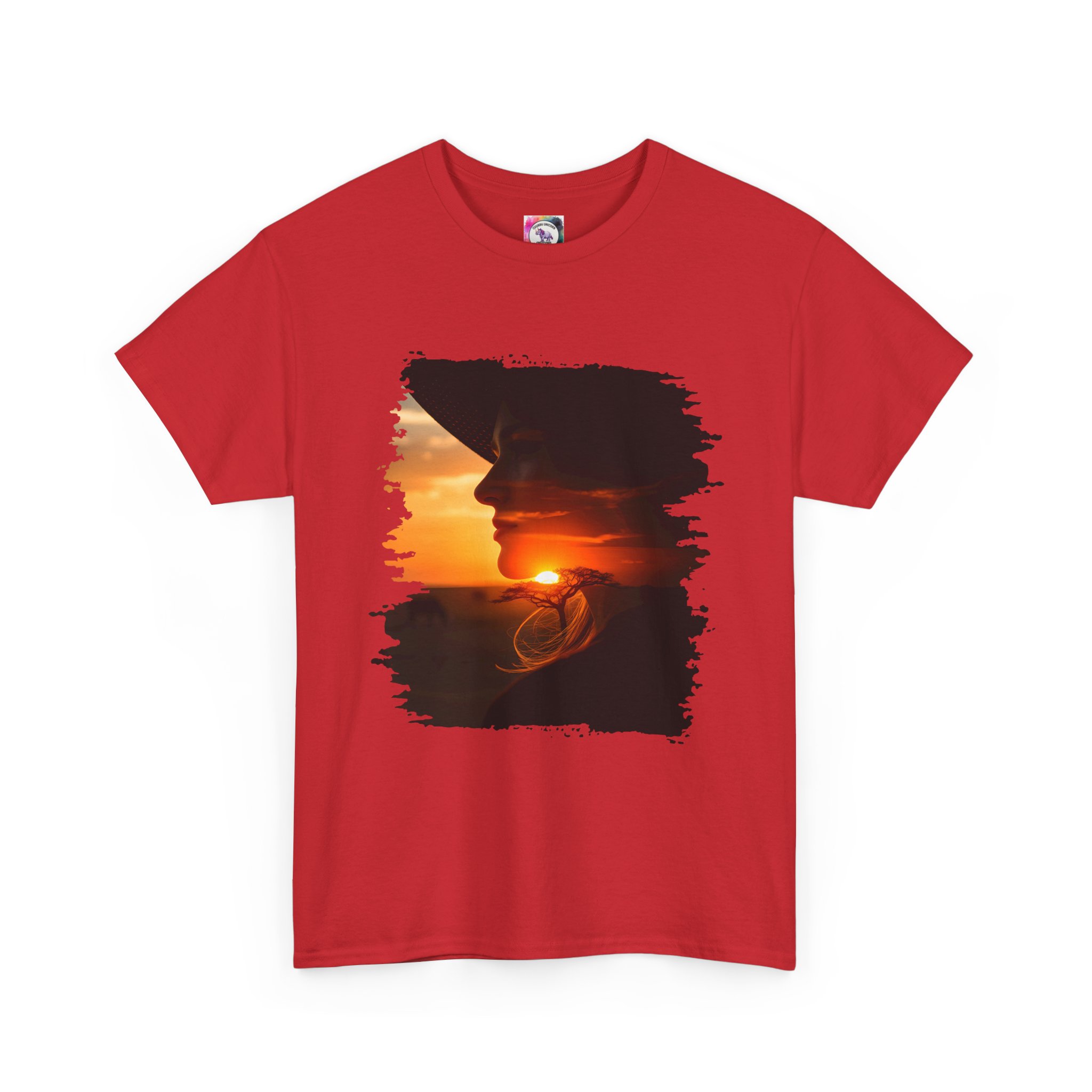 Sunset Savannah Silhouette T-Shirt - Image 47