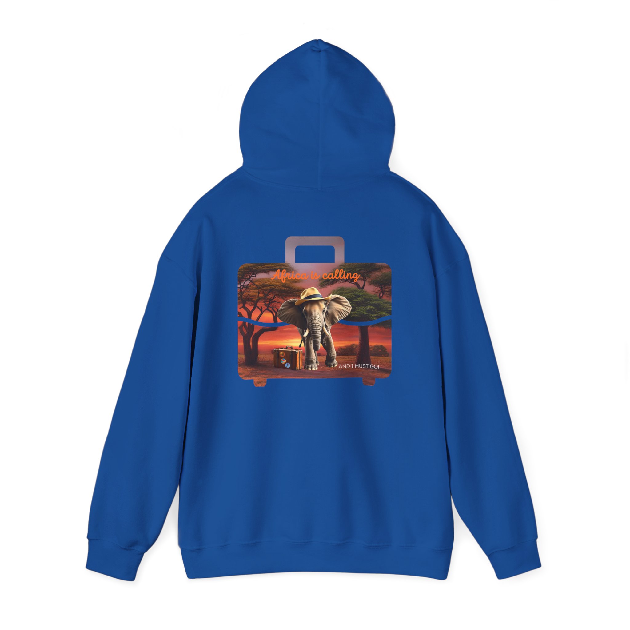 Safari Sunset Elephant Hoodie, Unisex Cozy Sweatshirt, Nature Lover Gift, Animal Print Apparel, Perfect for Travel and Everyday Style - Image 10