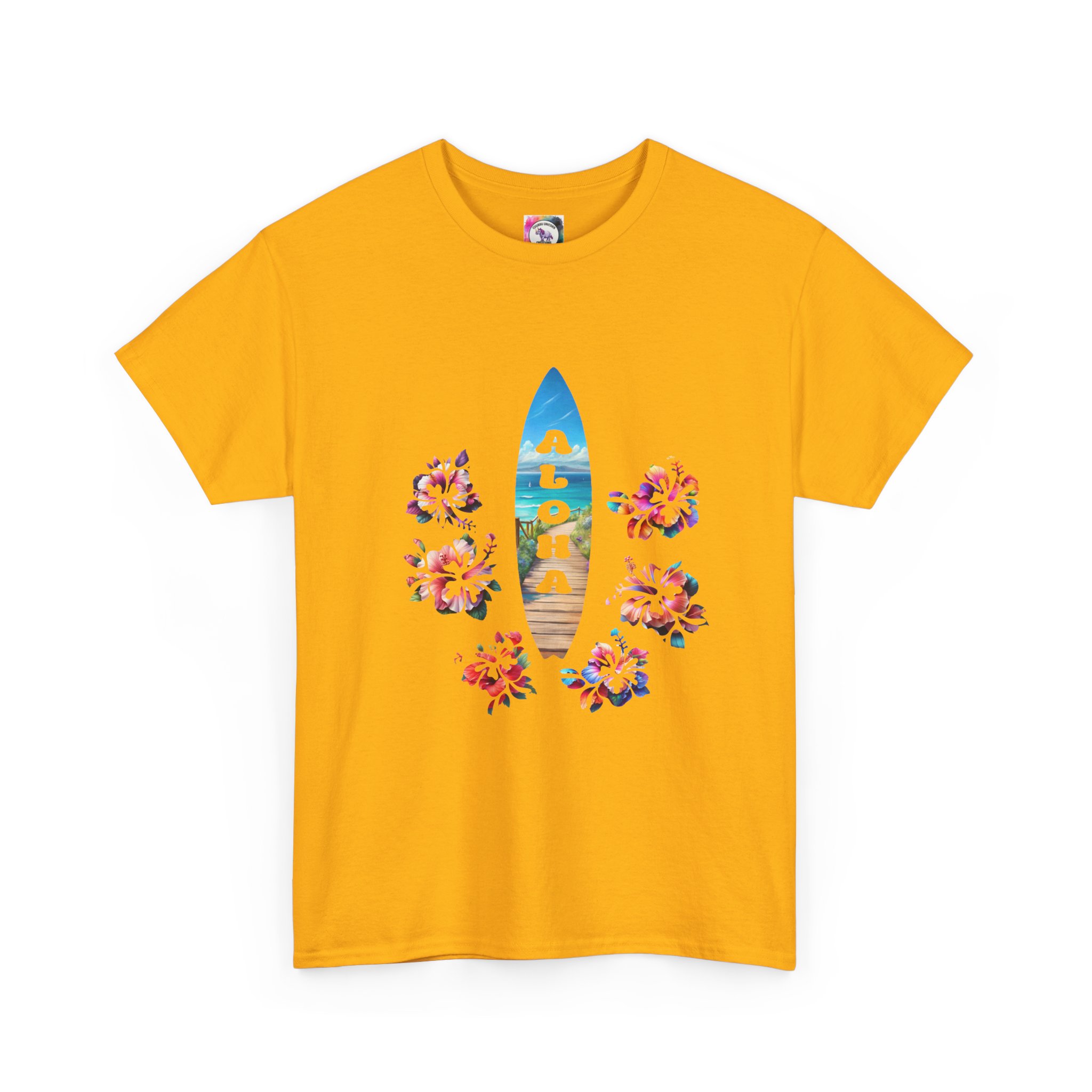 Aloha Surfboard Tee — Hawaiian Floral Beach T-Shirt - Image 19