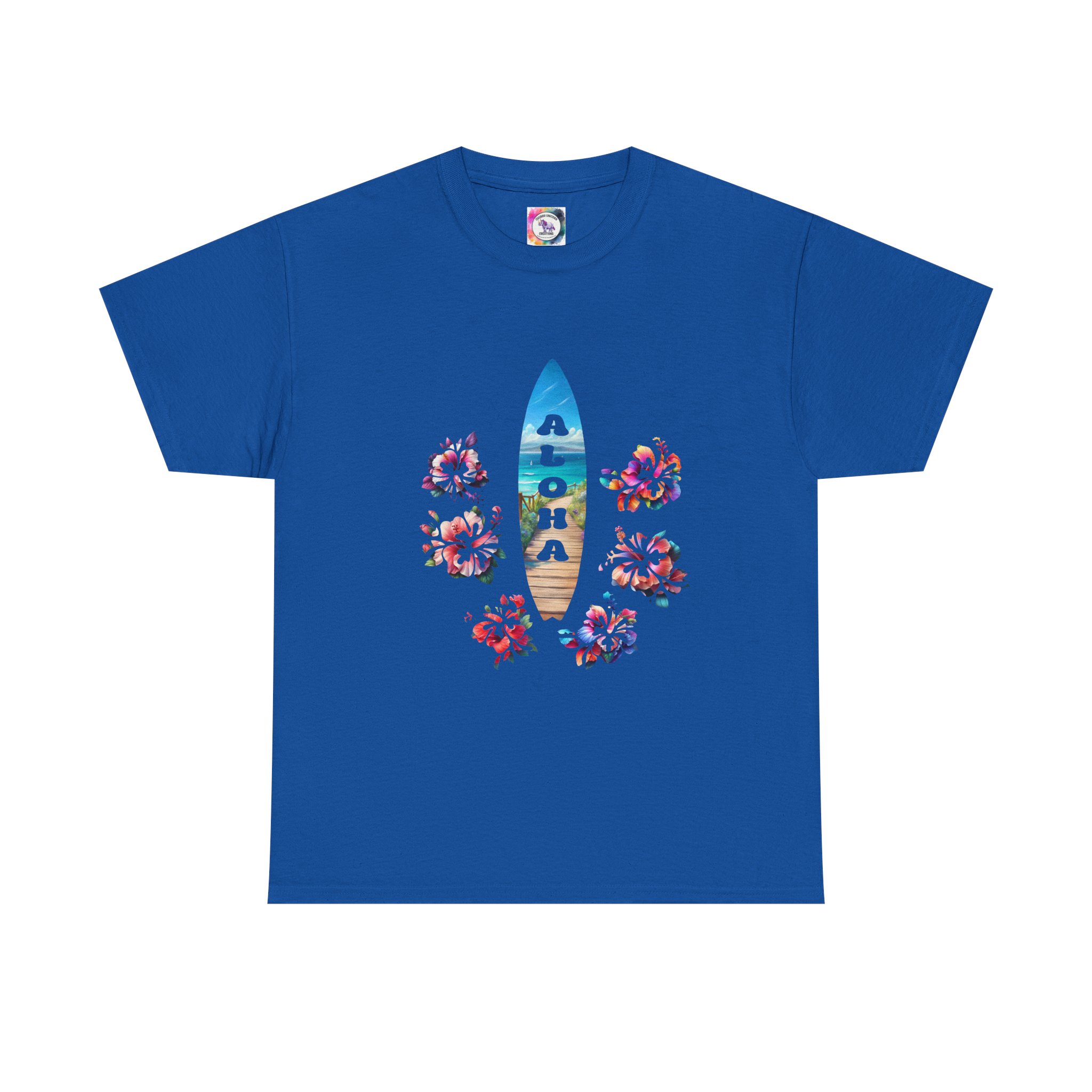 Aloha Surfboard Tee — Hawaiian Floral Beach T-Shirt - Image 33