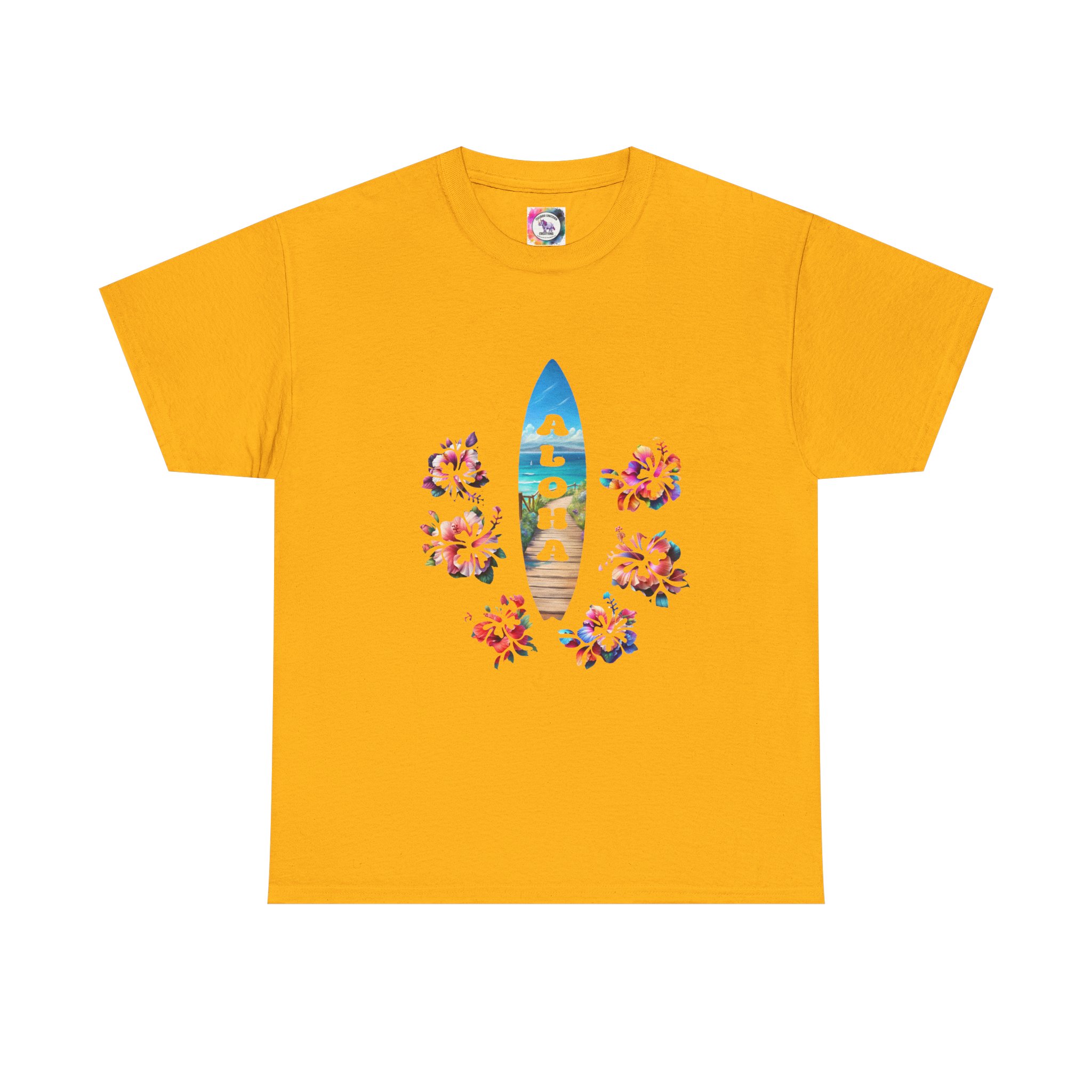 Aloha Surfboard Tee — Hawaiian Floral Beach T-Shirt - Image 17