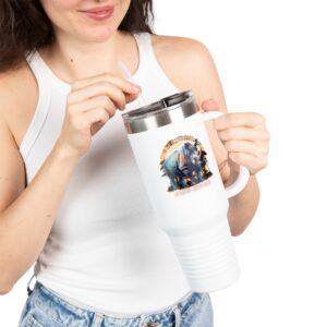 Insulated Travel Mug with Rhino Design | Fun Travel Cups, Eco-Friendly Gifts, Outdoor Adventures, Morning Coffee, Unique Drinkware