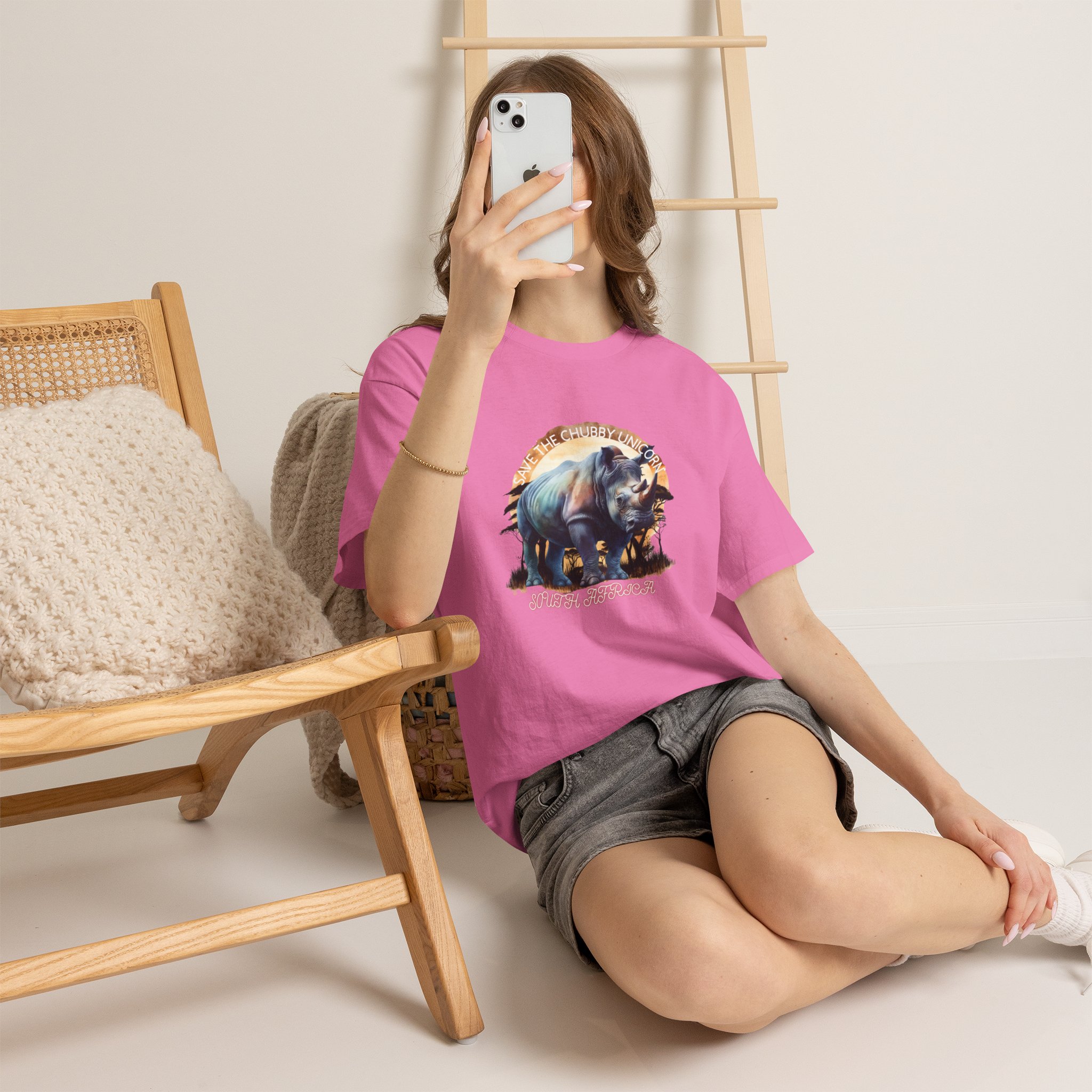 Vintage Rhino Graphic Tee | Comfortable Unisex Heavy Cotton Shirt | Animal Lover Gift | Eco-Friendly Fashion | Nature-Inspired Apparel - Image 50